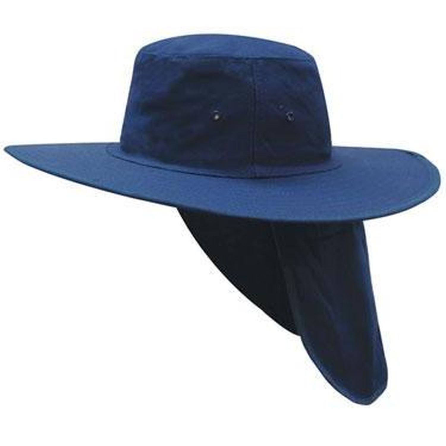 Canvas Sun Hat With Neck Flap