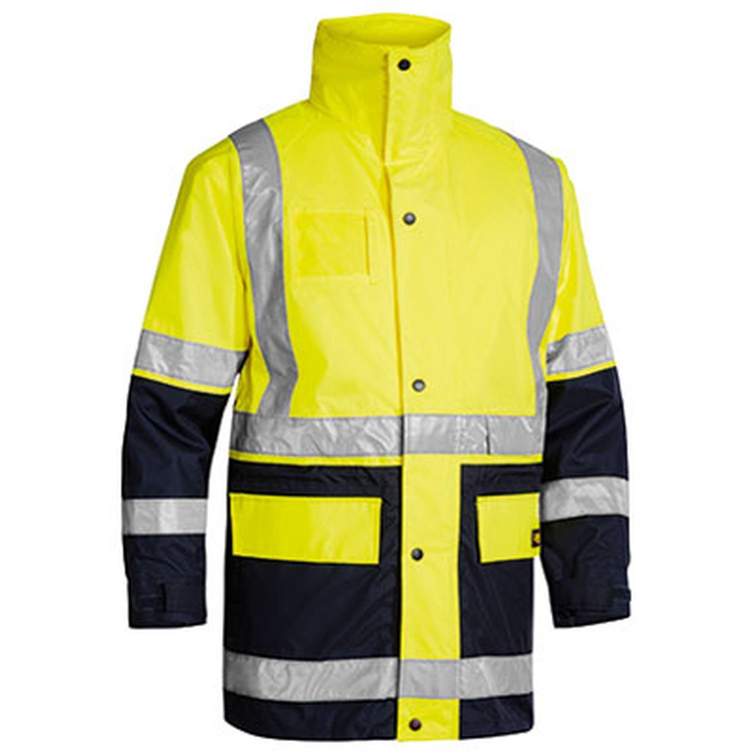 Bisley 5n1 Hi Vis Day/Night Jacket/Vest Combo