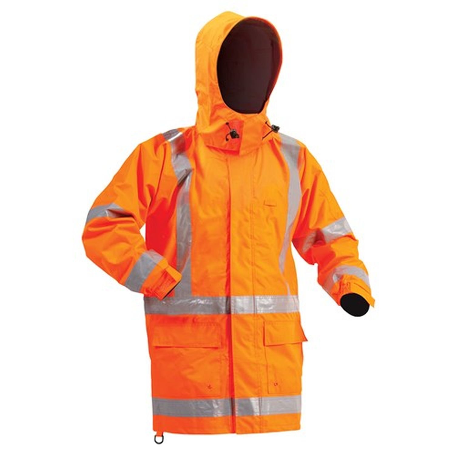 Bison Stamina Hi Vis TTMC-W X Back Thigh Length Jacket