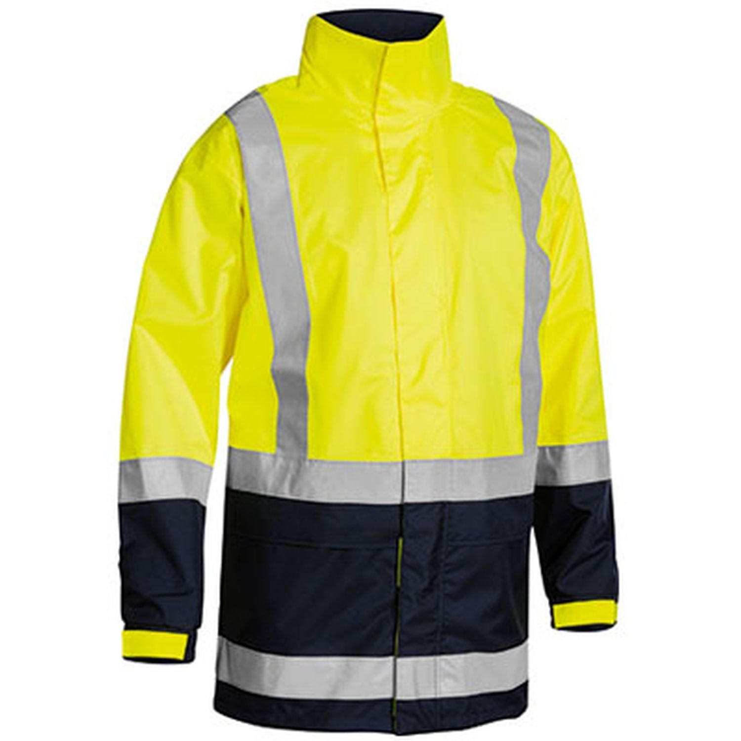 Bisley Hi Vis Day/Night Mesh Lined Rain Jacket 20,000mm