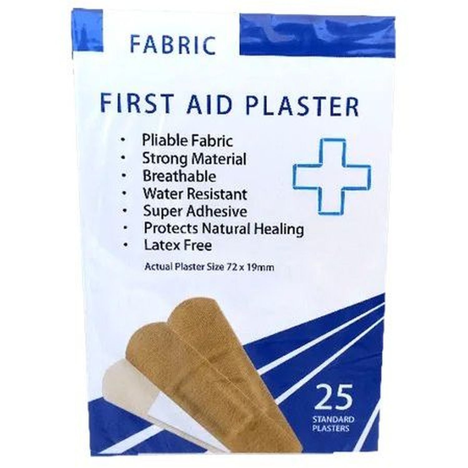 Fabric Plaster 19 x72mm Bag 25