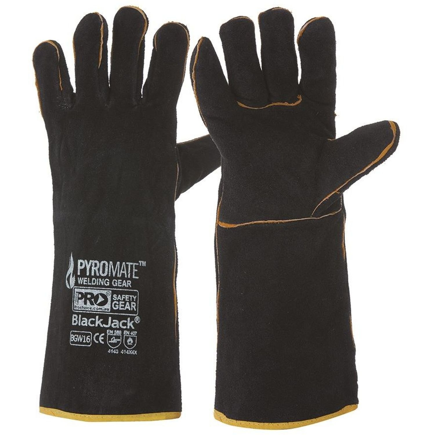 Black Jack Welders Glove Black/Gold 406mm