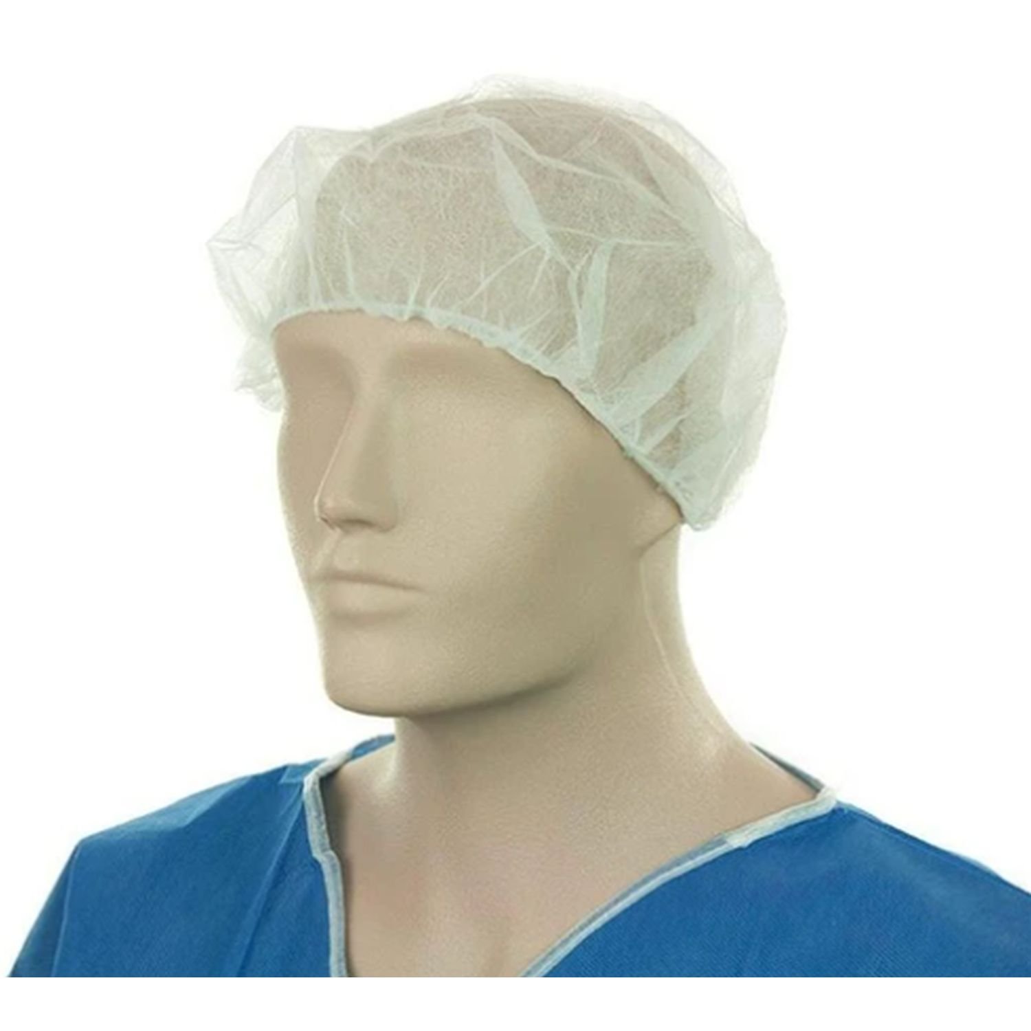 Bouffant Hat White 21" Ctn 1000