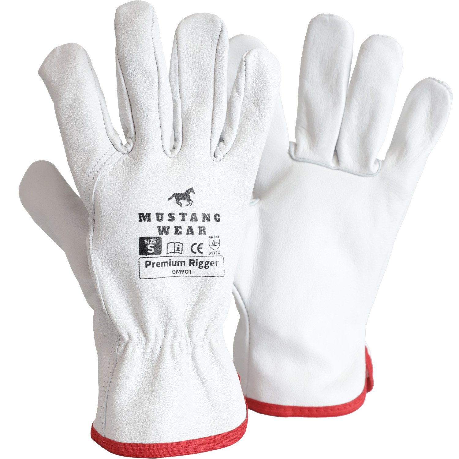 Mustang Wear Premium Leather Rigger Glove (Pkt 12)