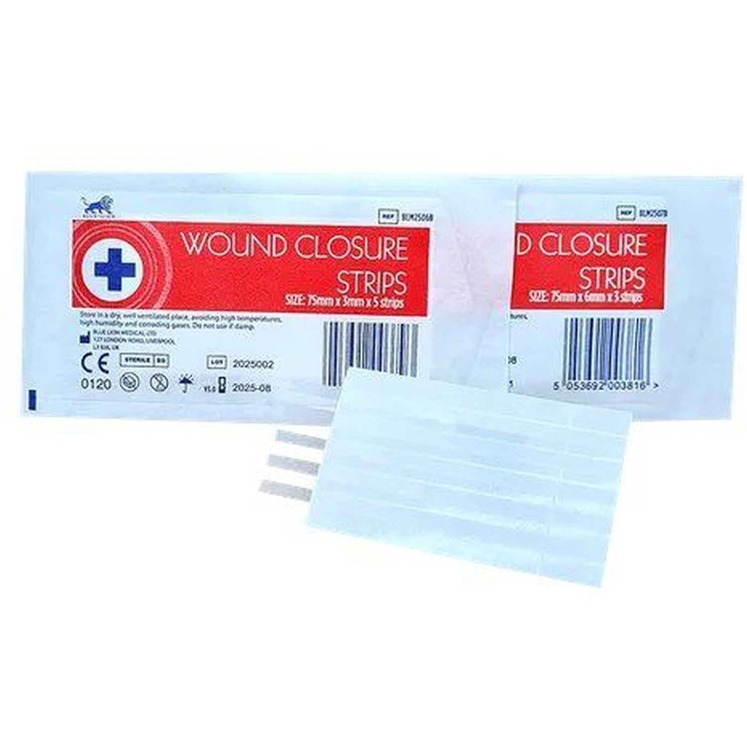 Wound Closure Steri Strip Pkt/5 Clear 3x75mm