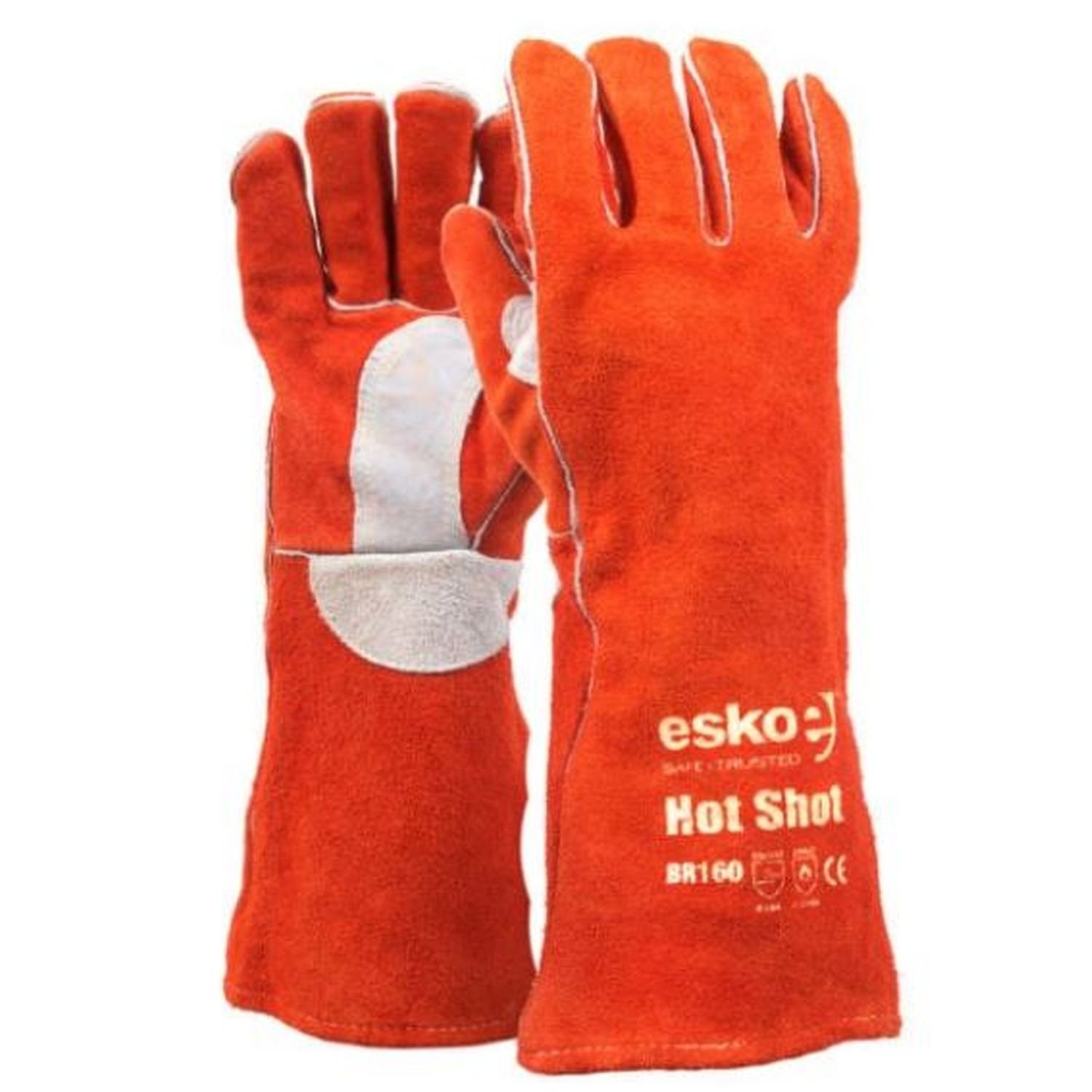 Red Hot Shot Welders Glove Kevlar Stitched 406mm Pair