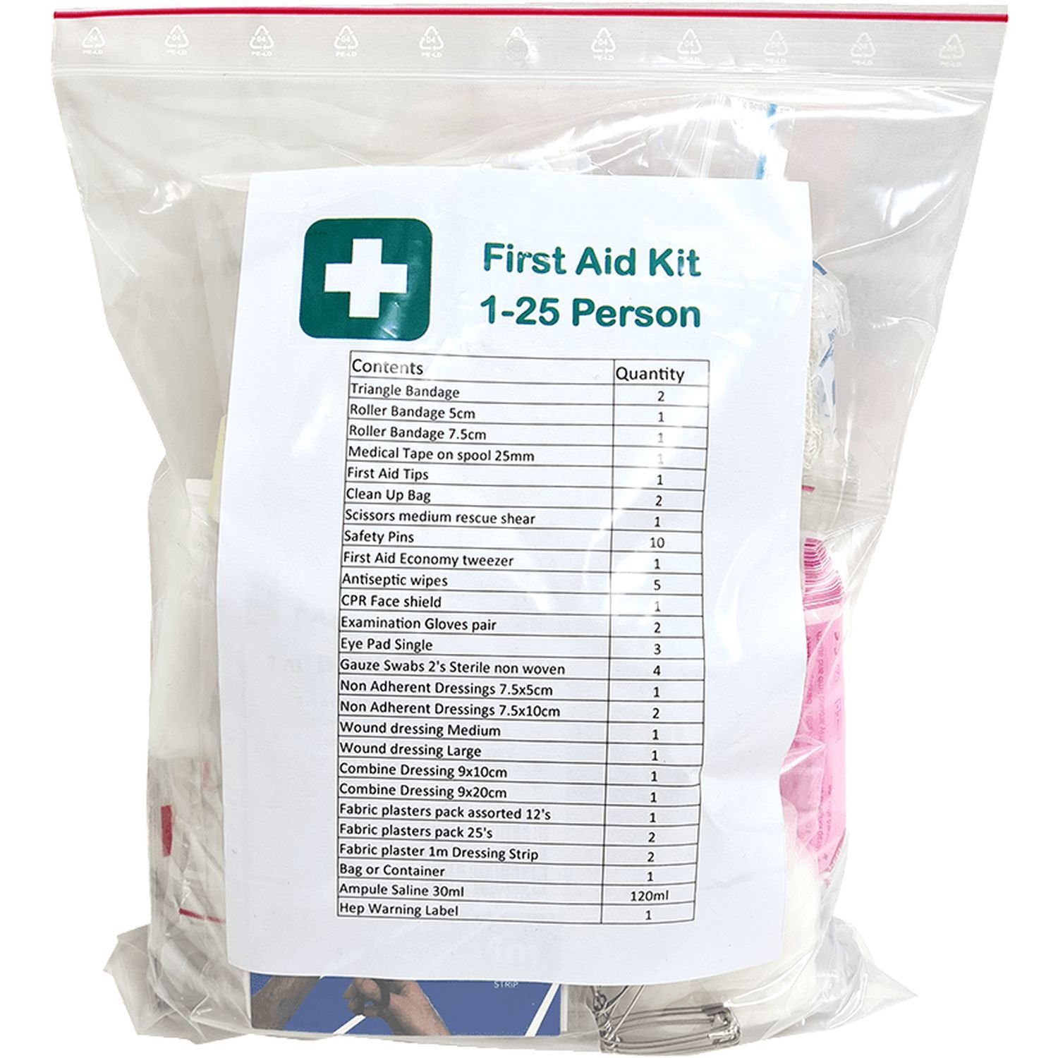 First Aid Kit Refill - Industrial 1-25 person