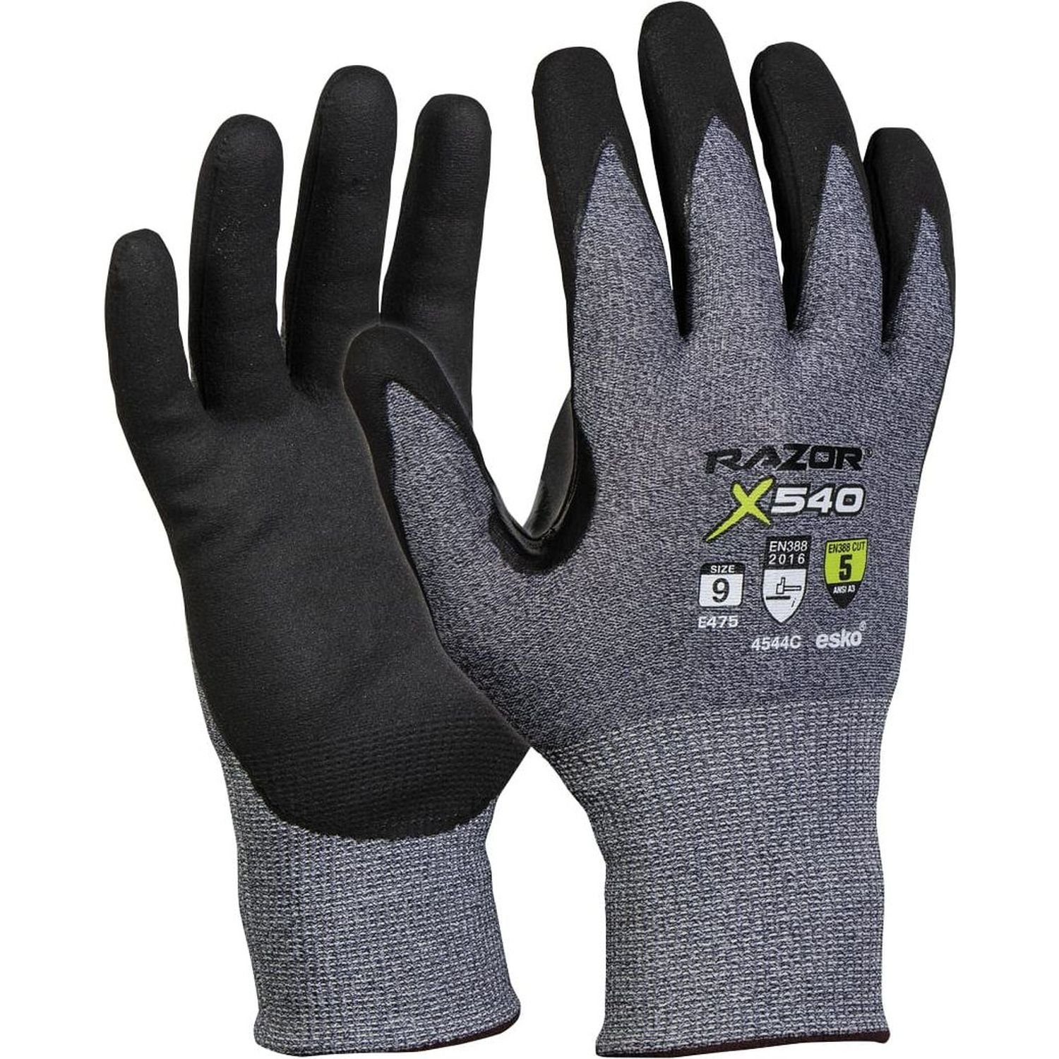 Razor X540 Cut 5 Resistant Level 5 Nitrile Coat Glove