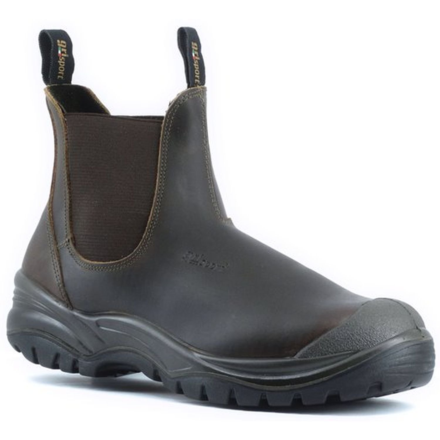 Grisport Genoa Steel Toe Slip On Safety Boot Brown