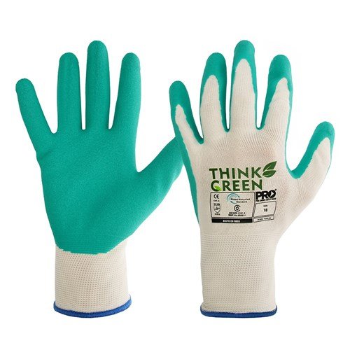 Think Green Recycled Latex Grip Glove (Pkt 12)