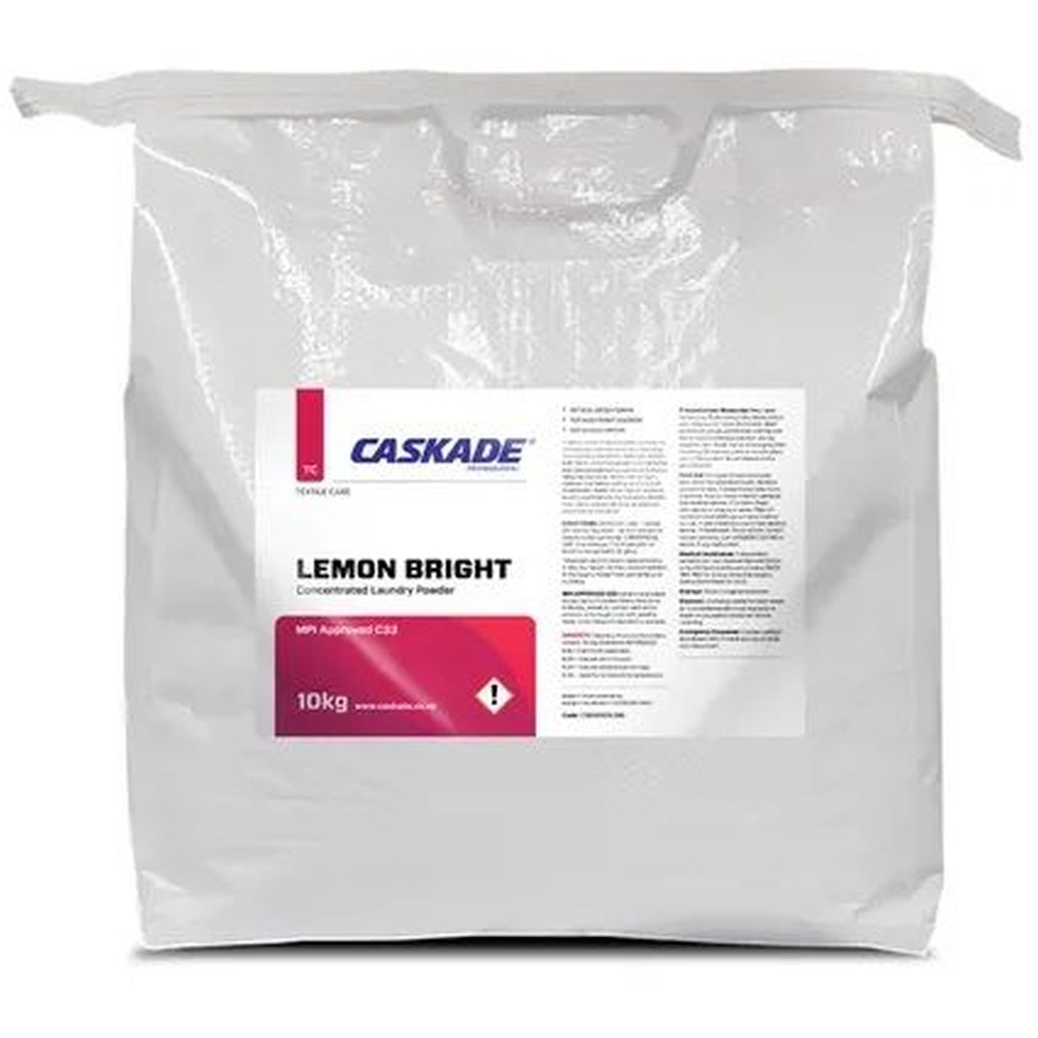 Caskade Lemon Bright Laundry Powder 10kg