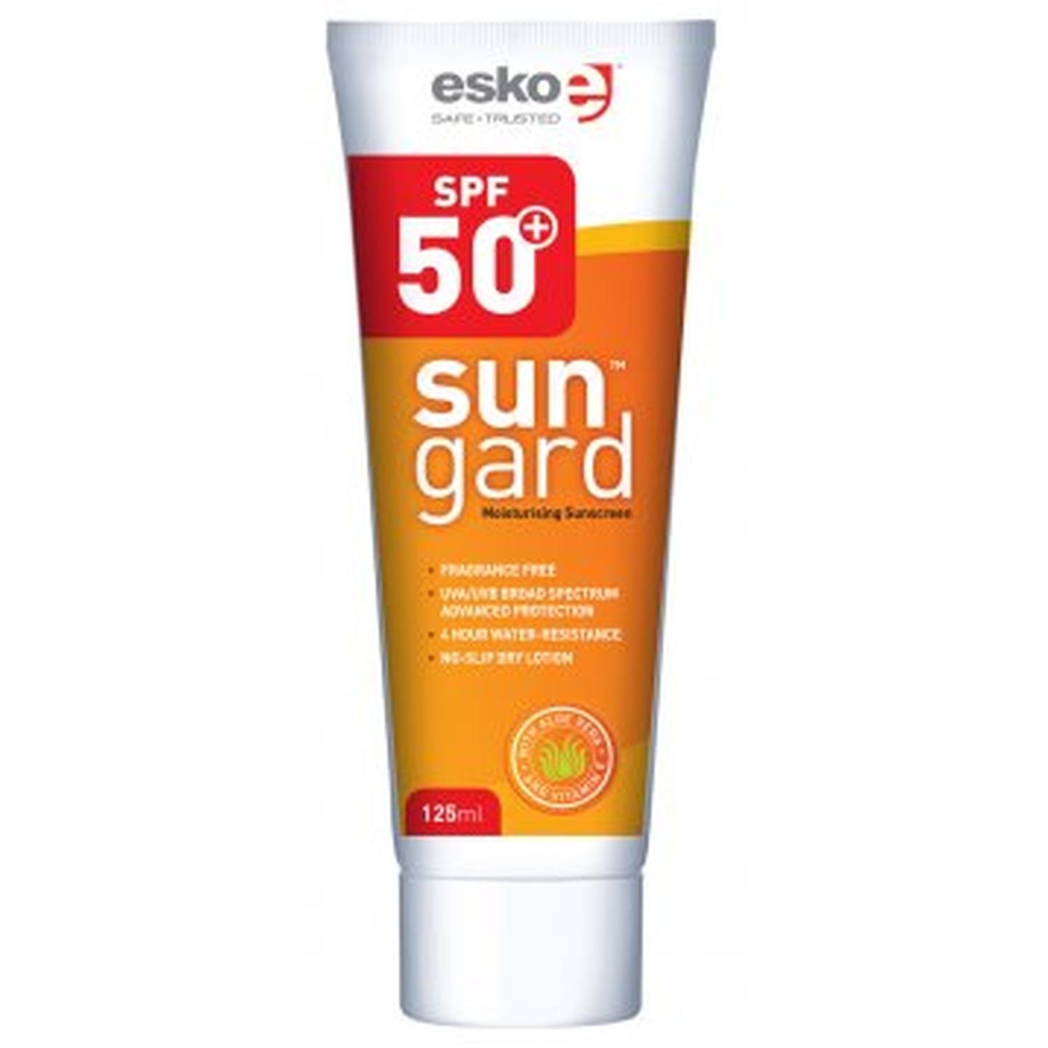 SunGard SPF 50+ - Aloe Vera & Vitamin E Sunscreen 125ml Tube