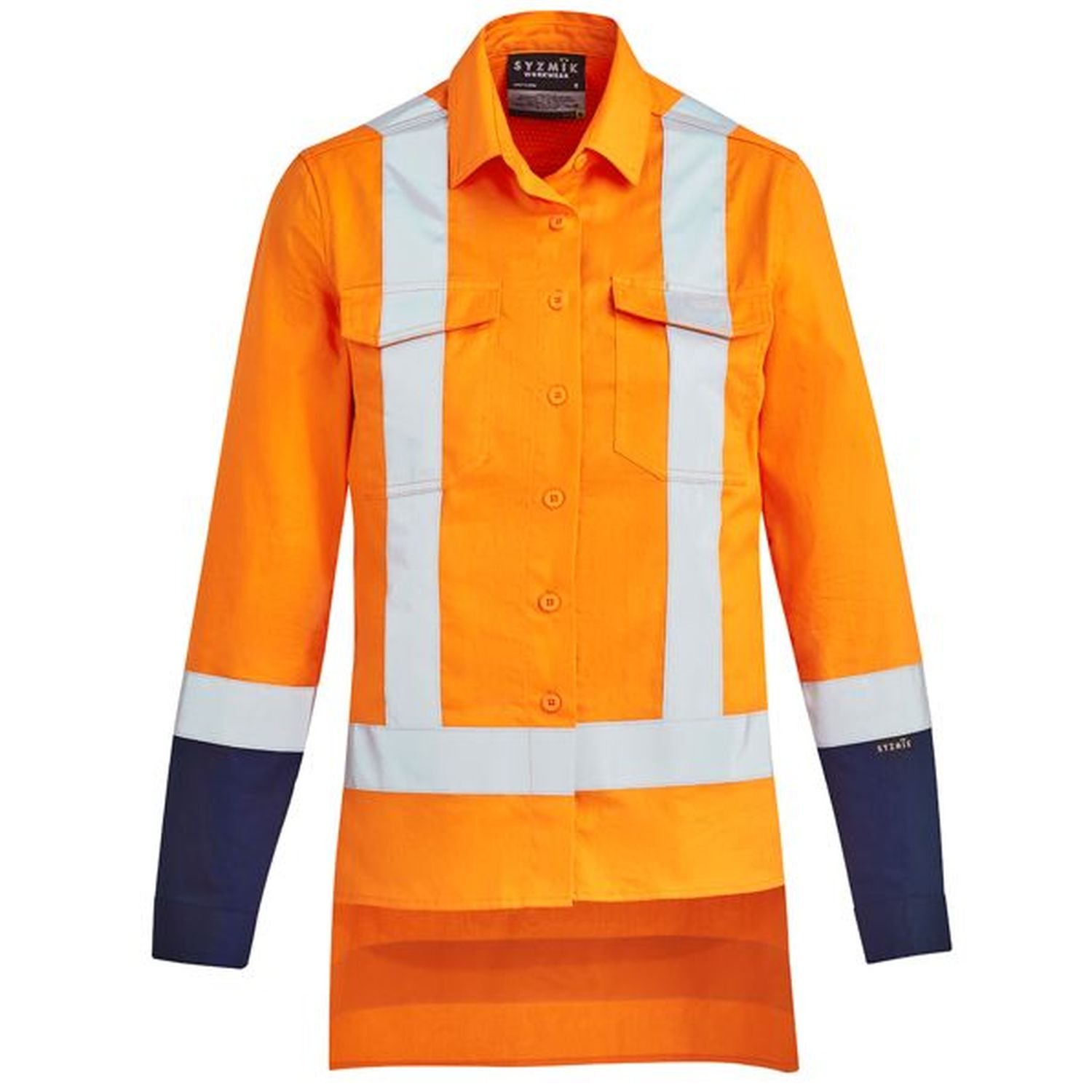 Syzmik Womens Hi Vis TTMC-W Cotton Shirt 170gsm