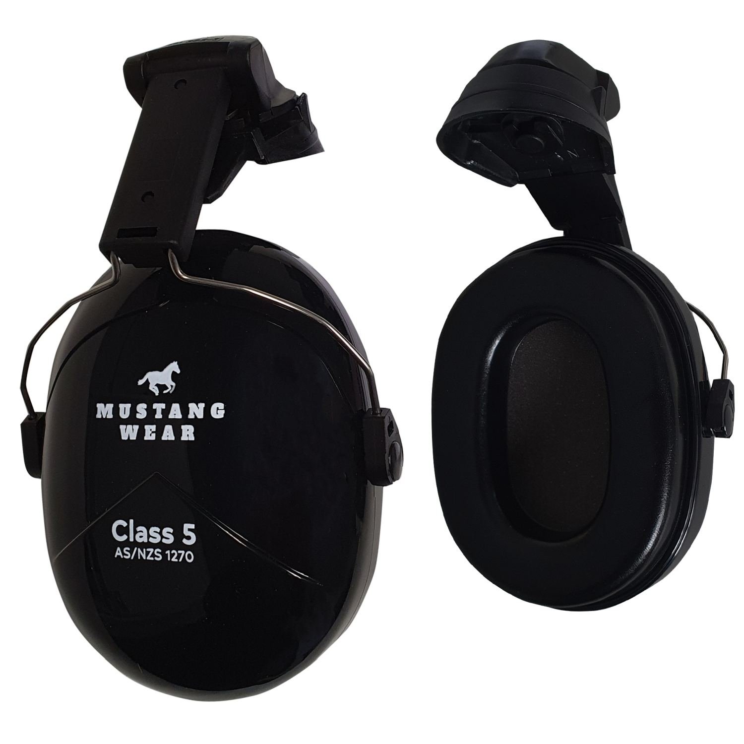 Mustang Wear Class 5 Low Profile Hard Hat Cap Earmuff