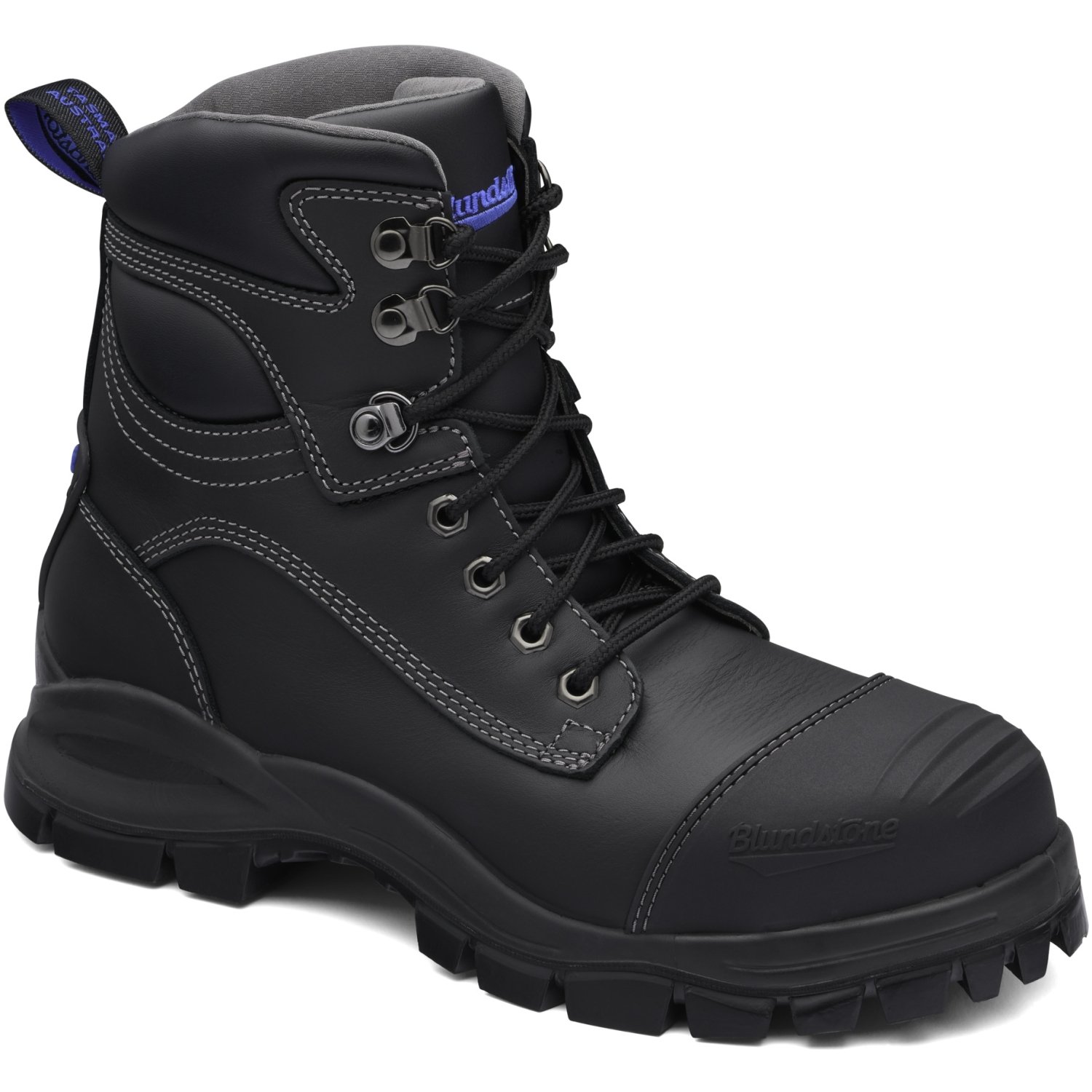 Blundstone 991 Nitrile Sole 300°C Lace Up Safety Boot With Scuff Cap ...