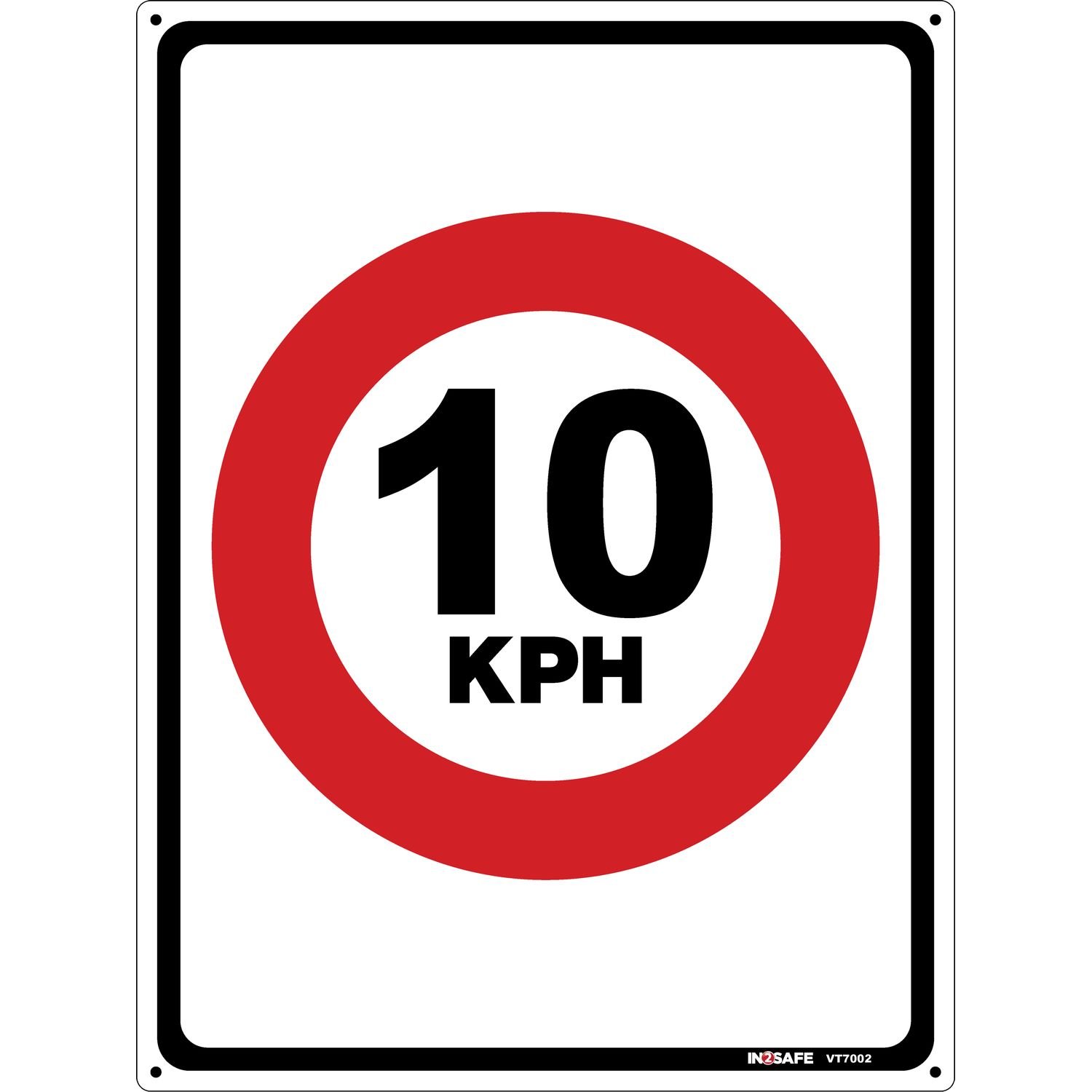 Traffic Speed Sign 10 kph