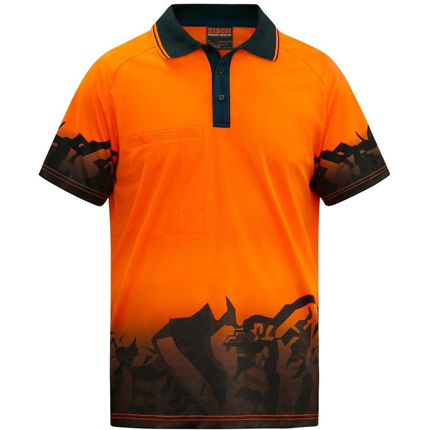 Hi Vis Day Only Short Sleeve Polyester Polo Range Print