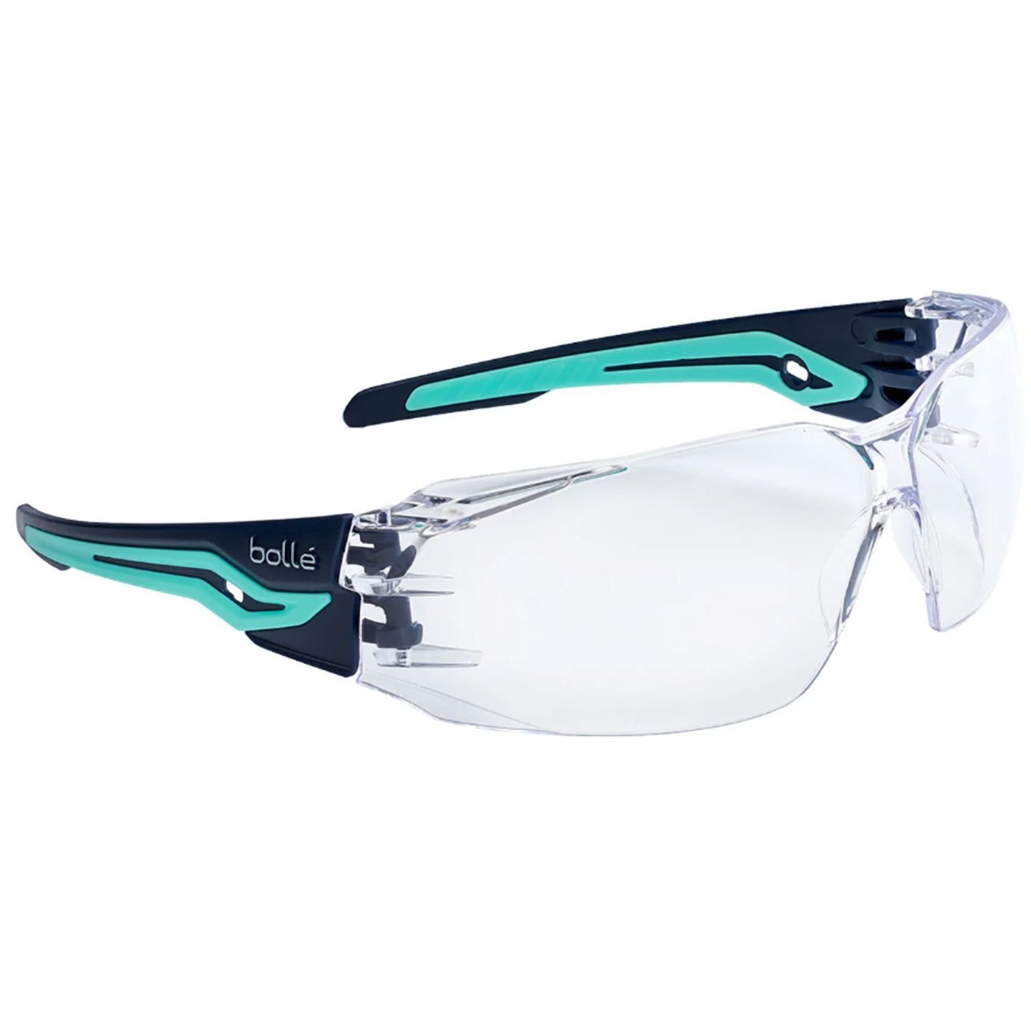 Bolle Silex Navy/Aqua Anti Scratch Anti Fog Spec Clear Lens Pkt 10