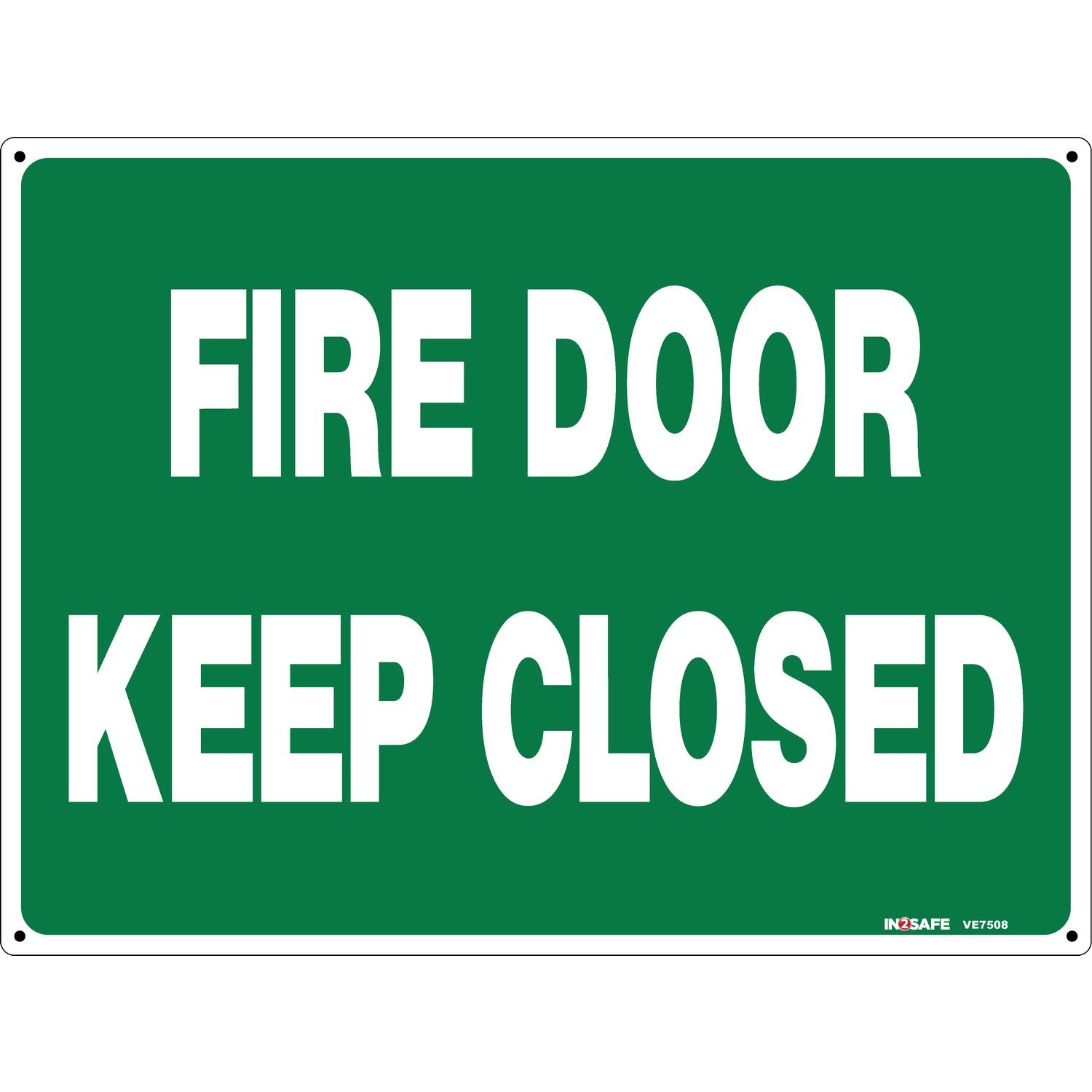 Fire Door Keep Closed Sign