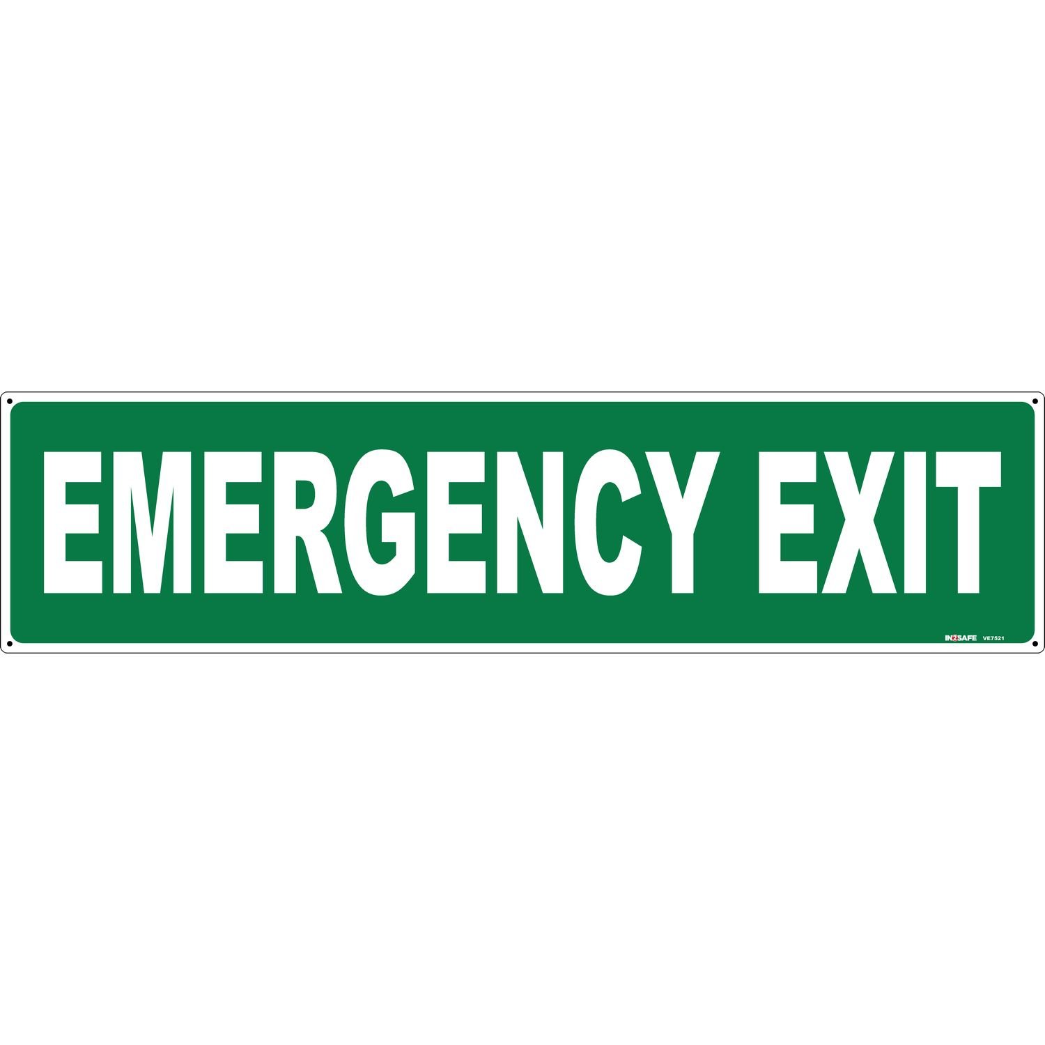 Emergency Exit Sign