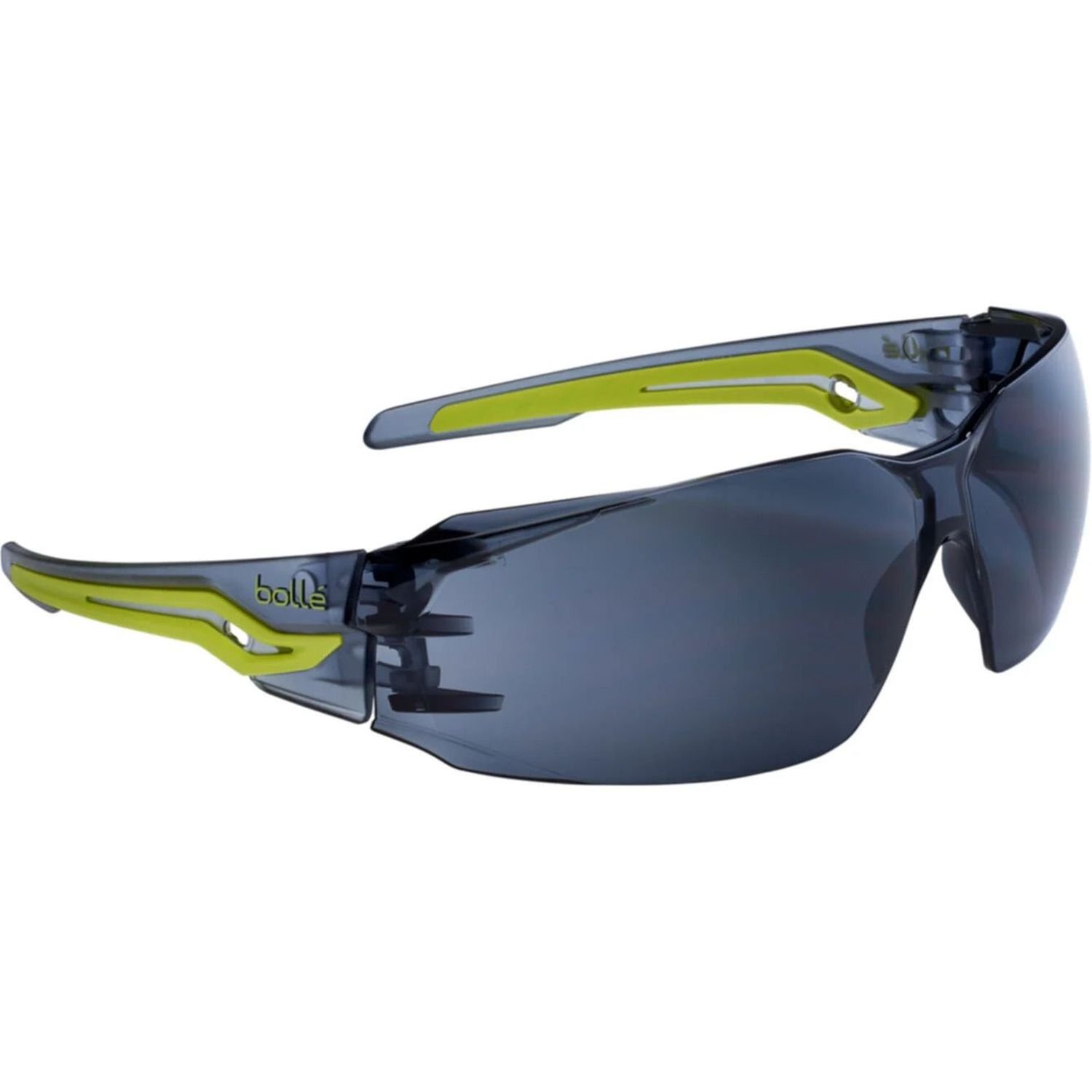 Bolle Silex Black/Yellow Anti Scratch Anti Fog Spec Smoke Lens Pkt 10