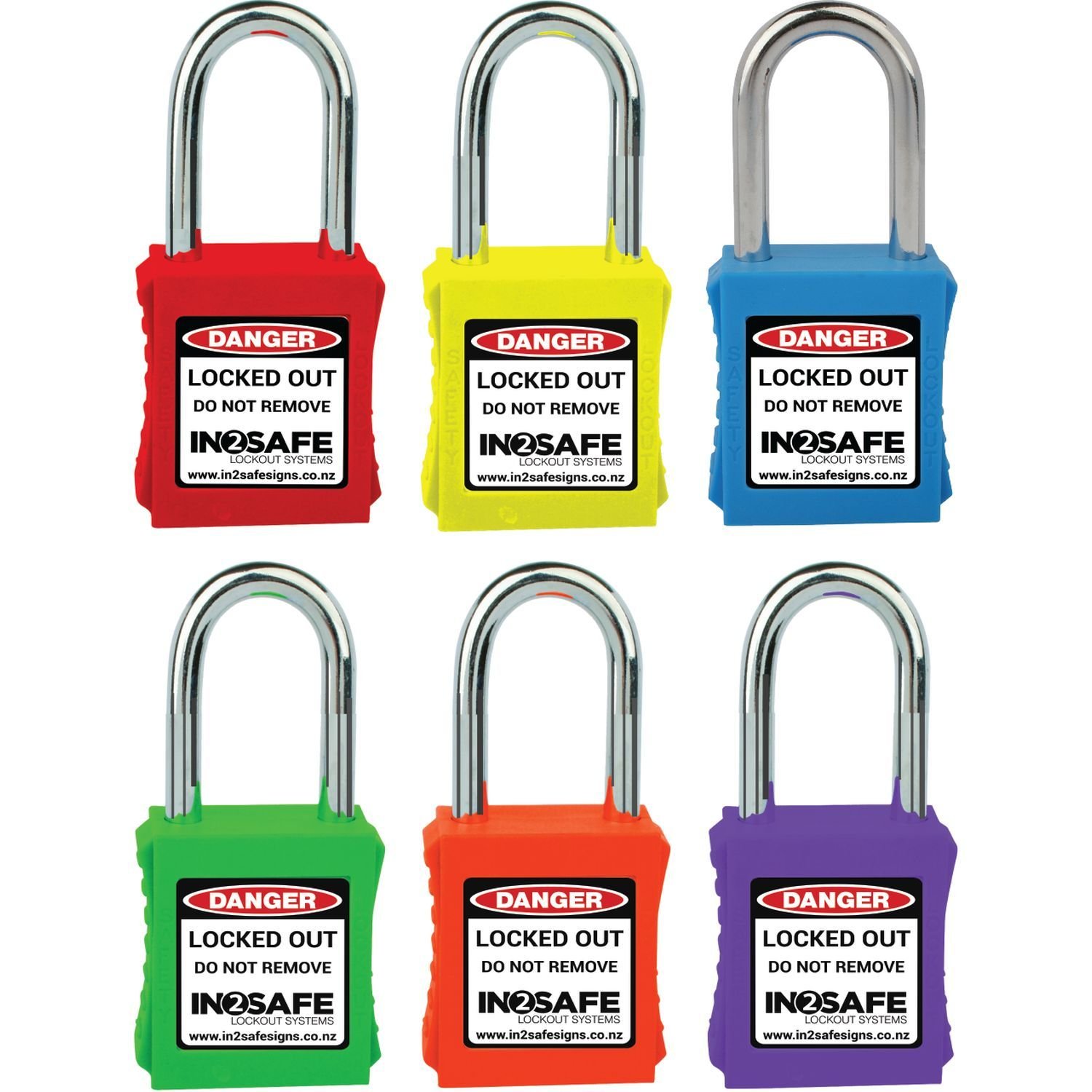 Steel Padlocks Keyed Different Set of 10