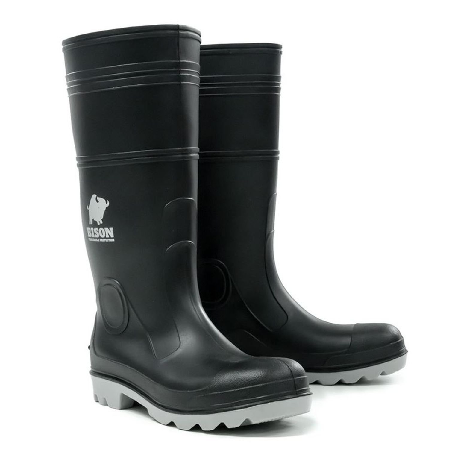 Bison Inca Safety Gumboot Black