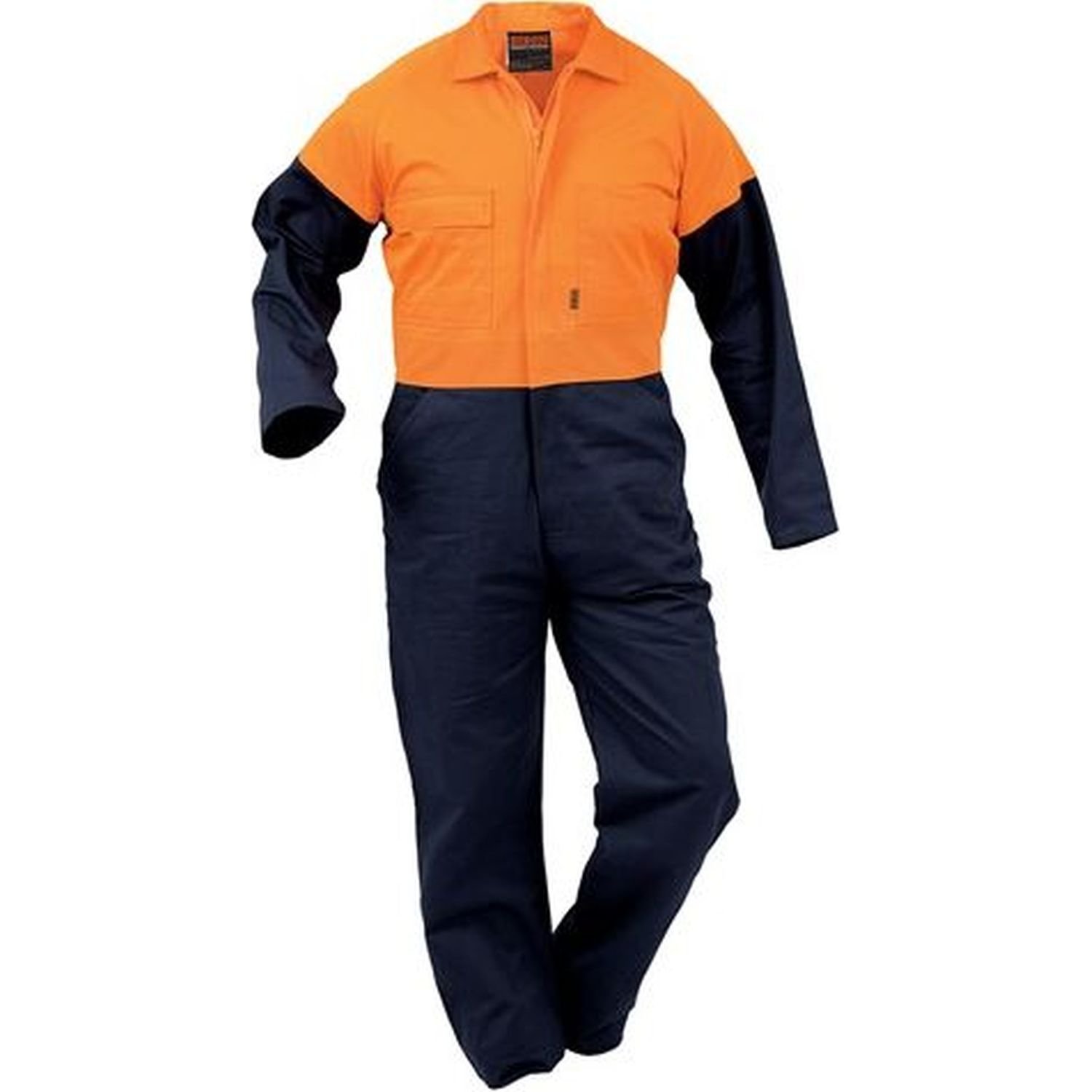 Hi Vis Day Only Zip Cotton Overall 300gsm