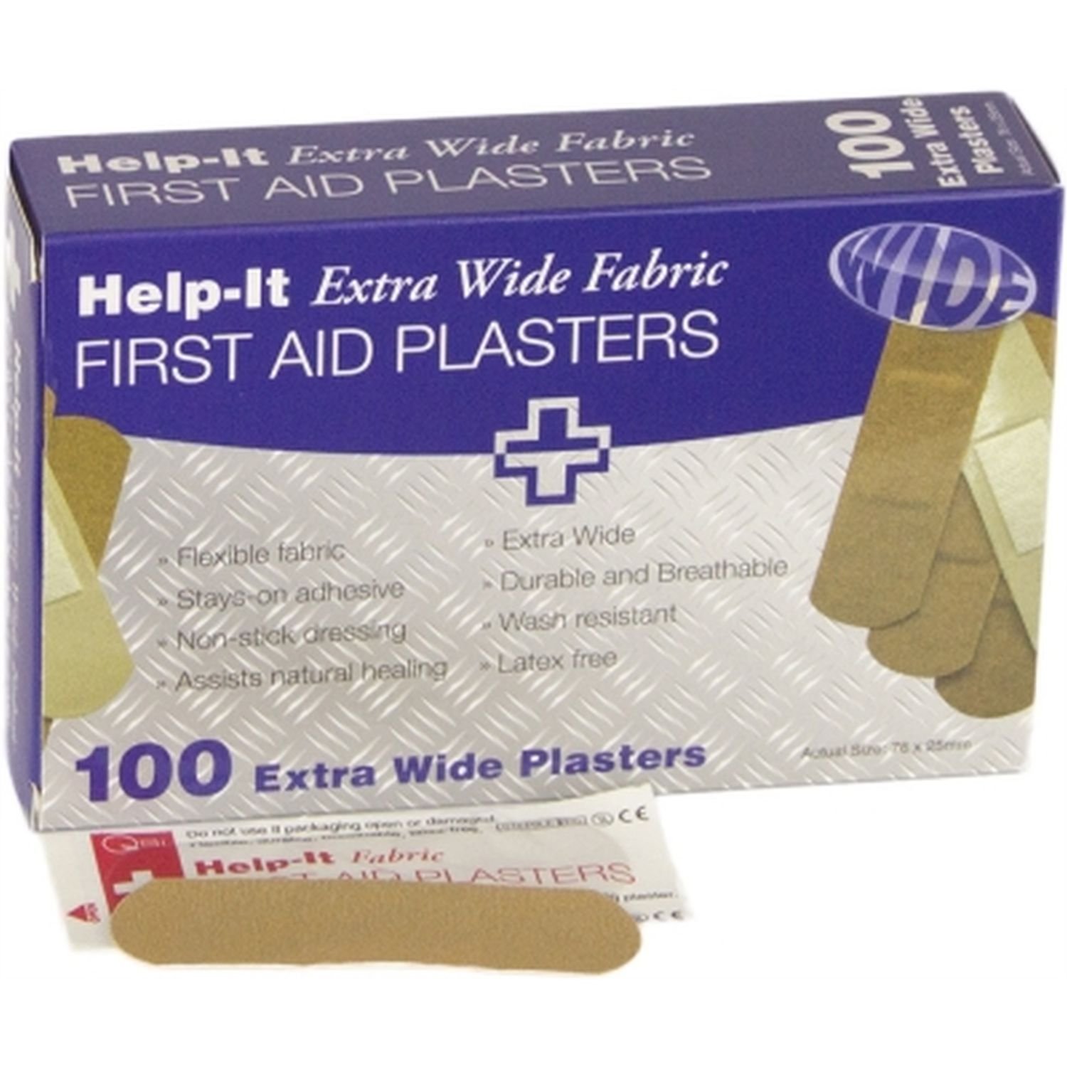 Fabric Plasters 100's extra wide