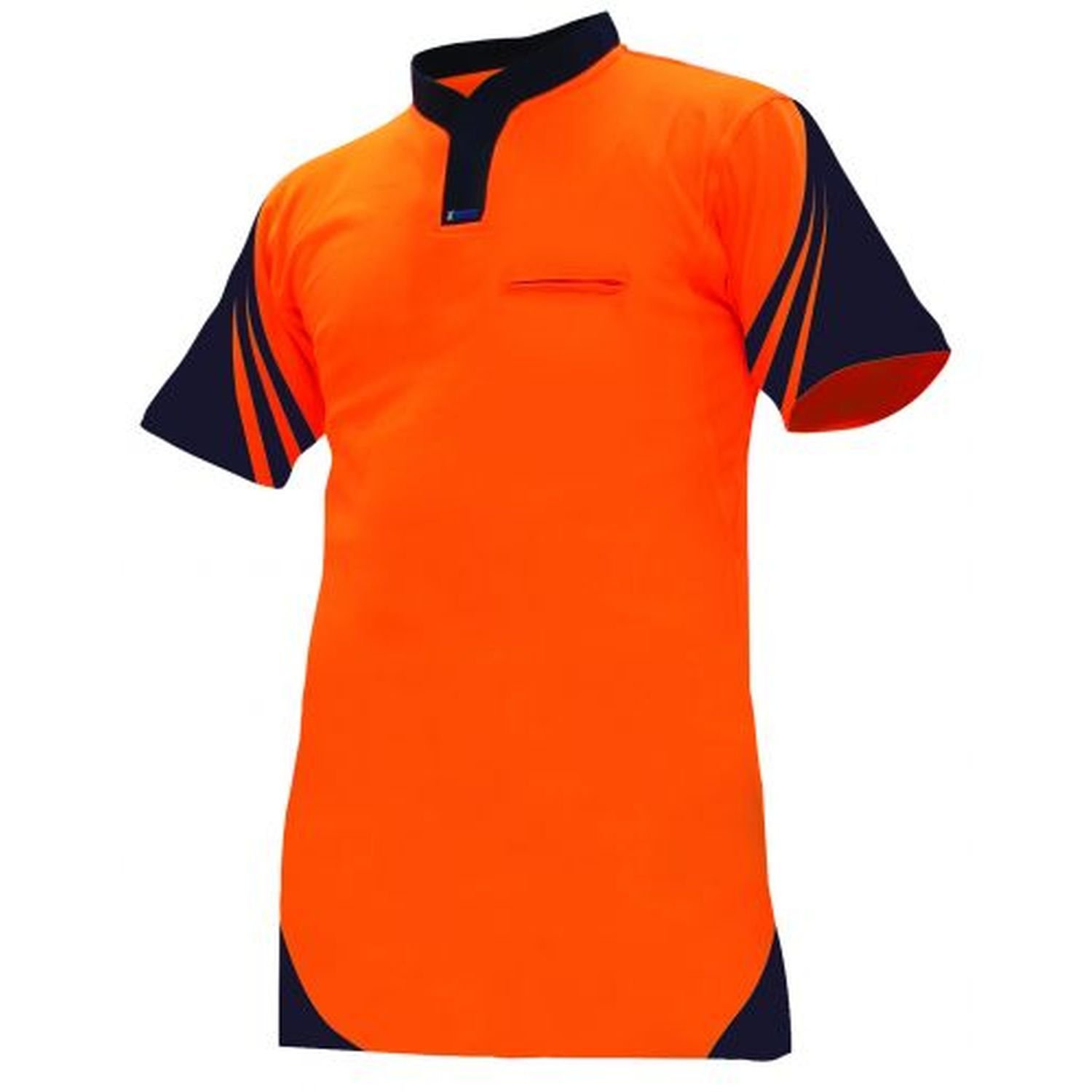 Hi Vis Day Only S/Sleeve Vented Cotton Back Lightweight Polo 145gsm