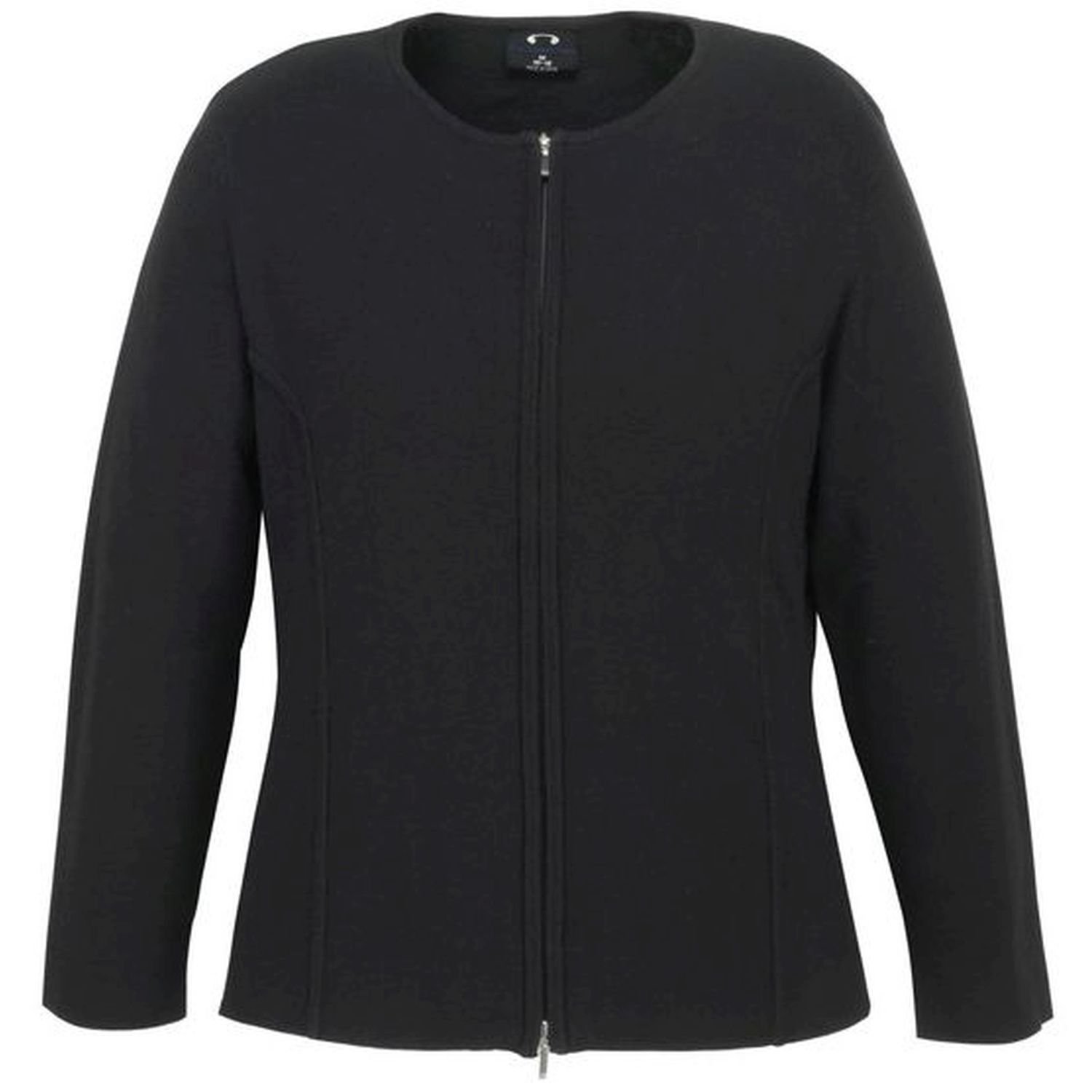 Ladies 2 Way Zip Viscose Nylon Cardigan