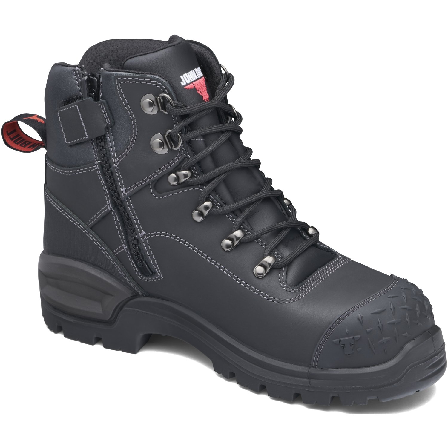 John Bull Crow 3.0 Cushion Core Lace Up/Zip Safety Boot With Toe Guard