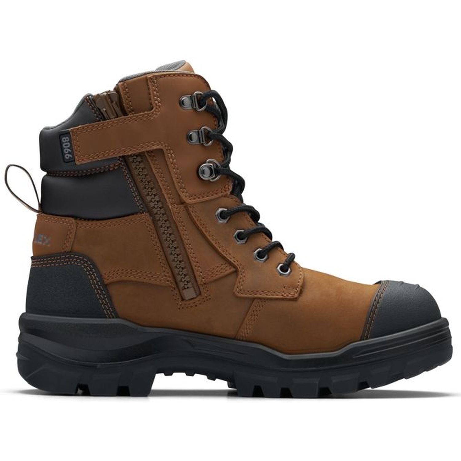 Blundstone 8066 Lace Up/Zip TPU Safety Boot Saddle