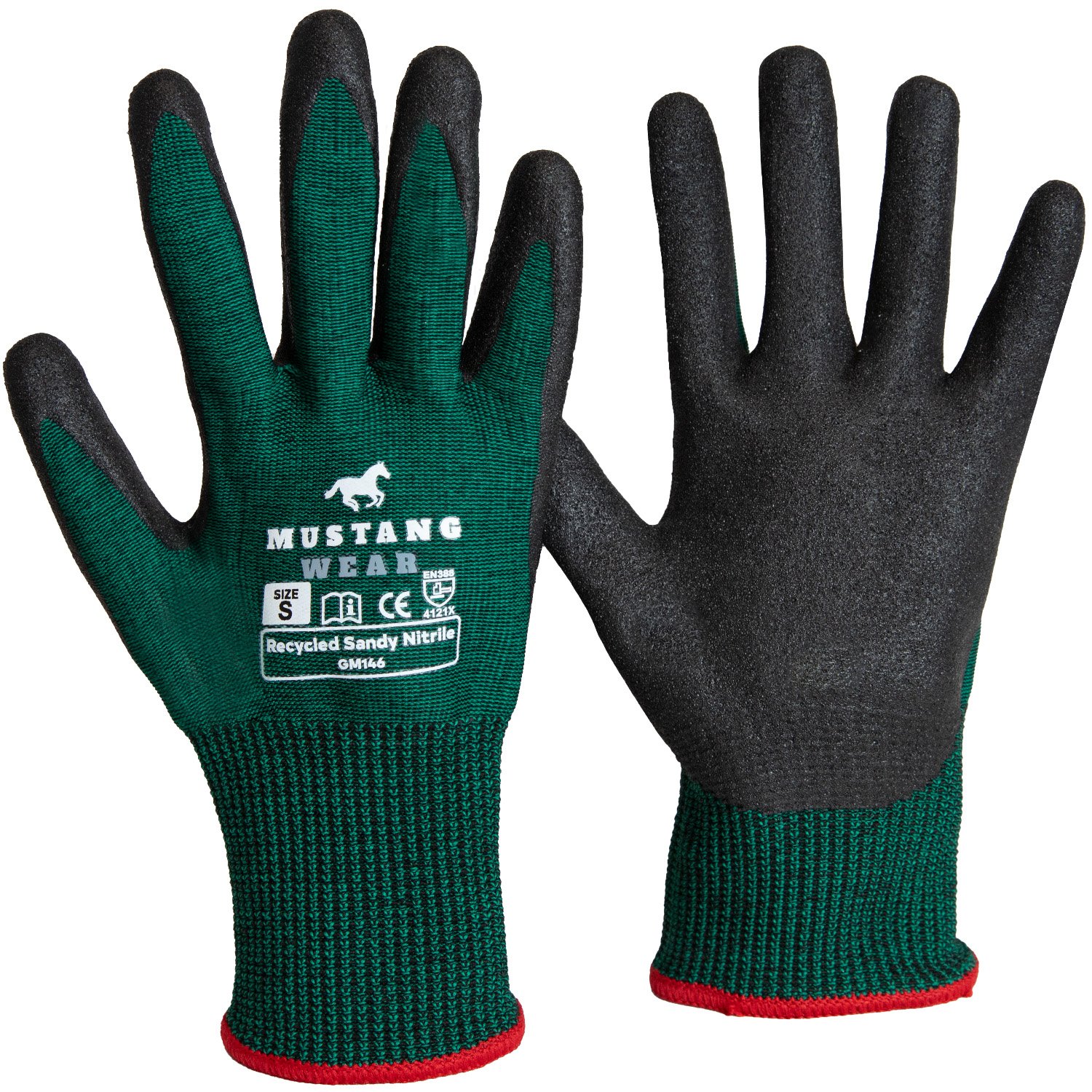 Mustang Wear Recycled Sandy Nitrile Palm Glove (Ctn 120)