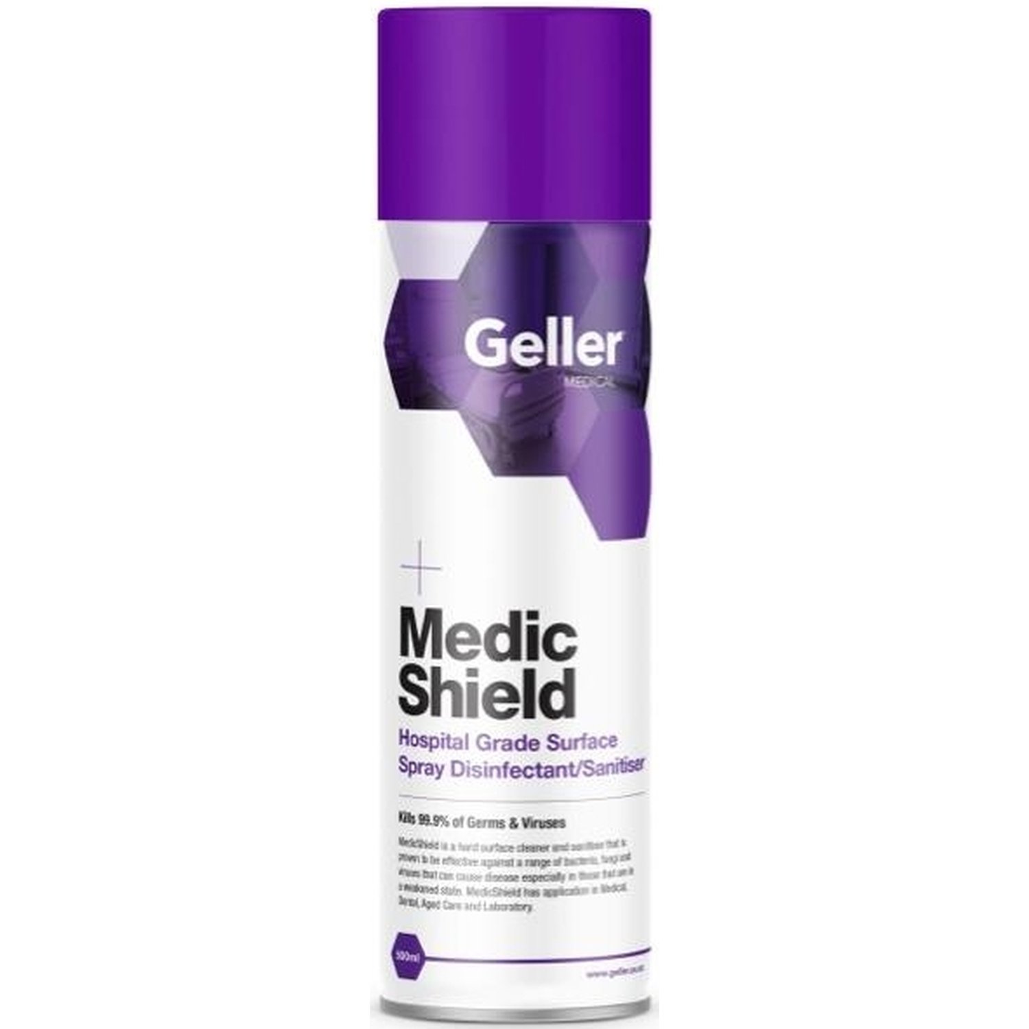 Medic Shield Disinfectant/Sanitiser Spray 500ml Ctn 12