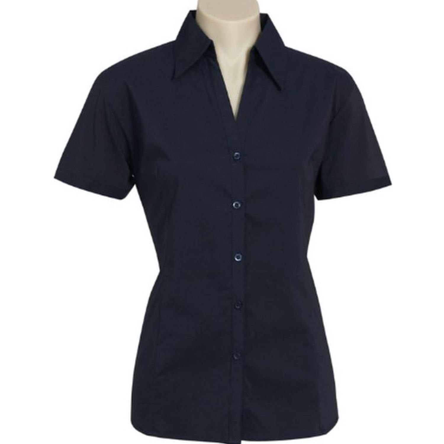 Ladies Metro Short Sleeve Cotton Rich Shirt