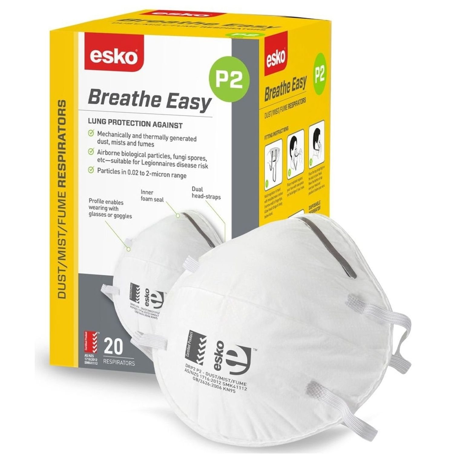 Respirators P2 Mask Box 20