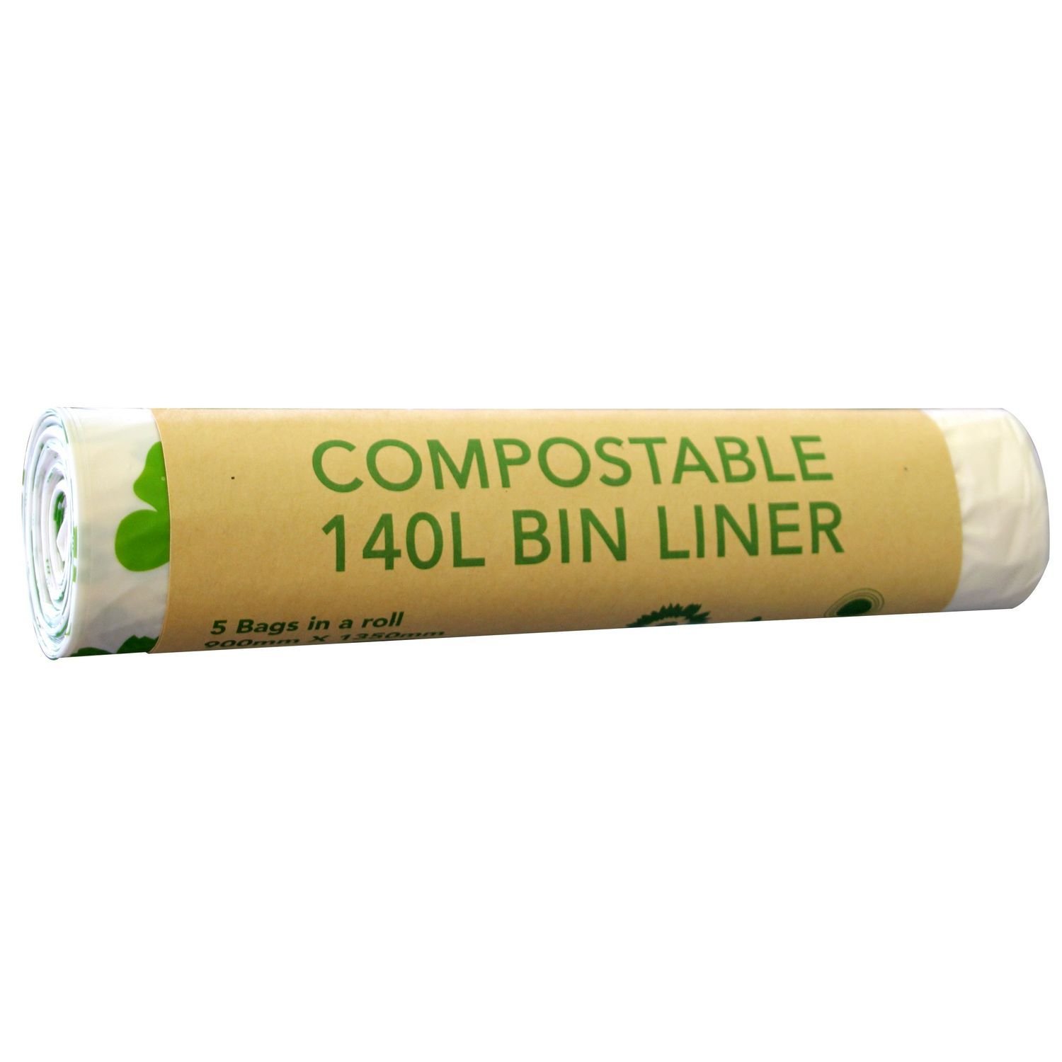 Compostable Wheelie Bin Liner 140L 900x1350mm Roll 5 Ctn of 20 Rolls