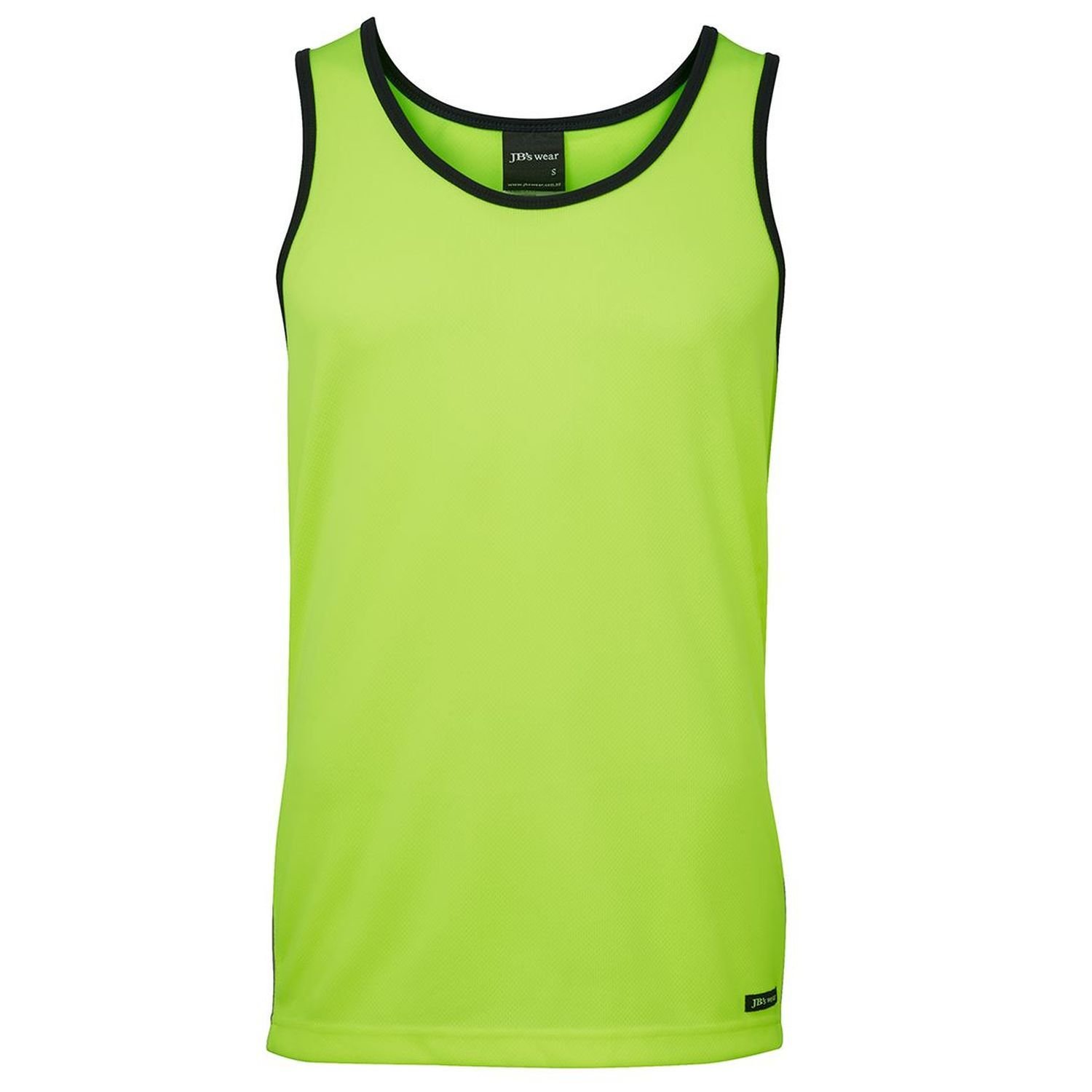 Hi Vis Dri Day Only Polyester Contrast Singlet 160gsm