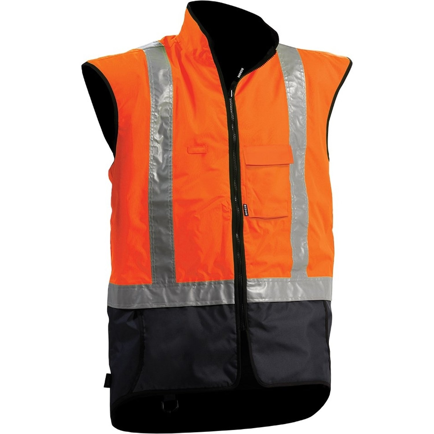 Bison Stamina Hi Vis Day/Night Fleece Lined Vest