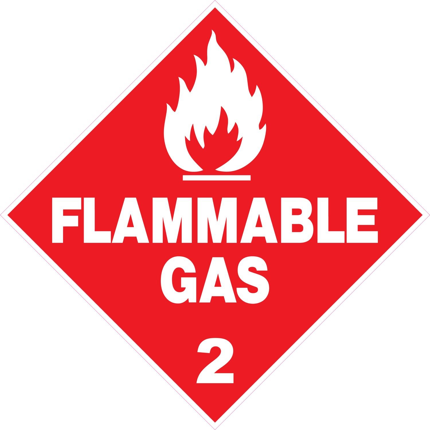 Hazchem Class 2 Flammable Gas Diamond