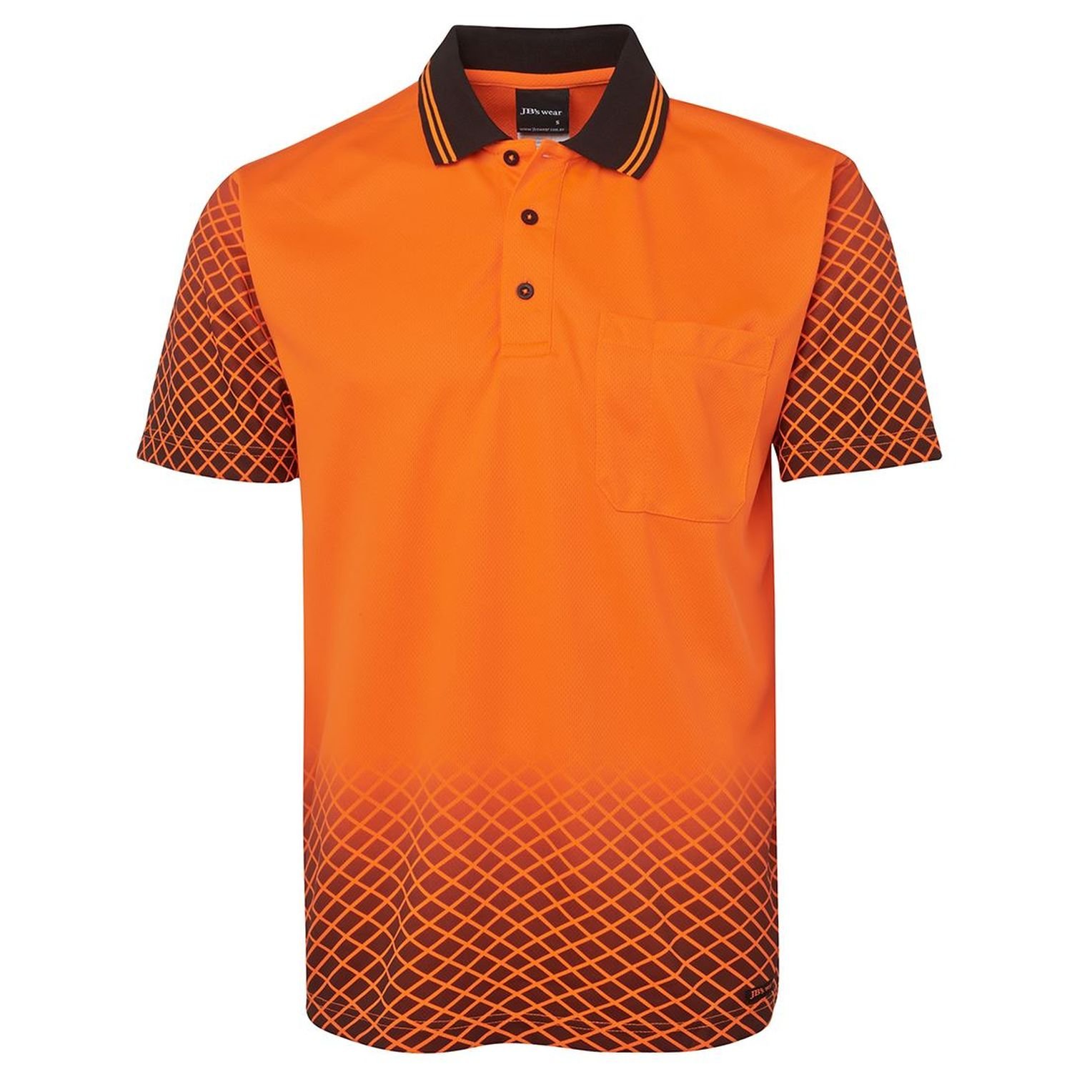 Hi Vis Day Only Short Sleeve Net Sub Polyester Polo 160gsm