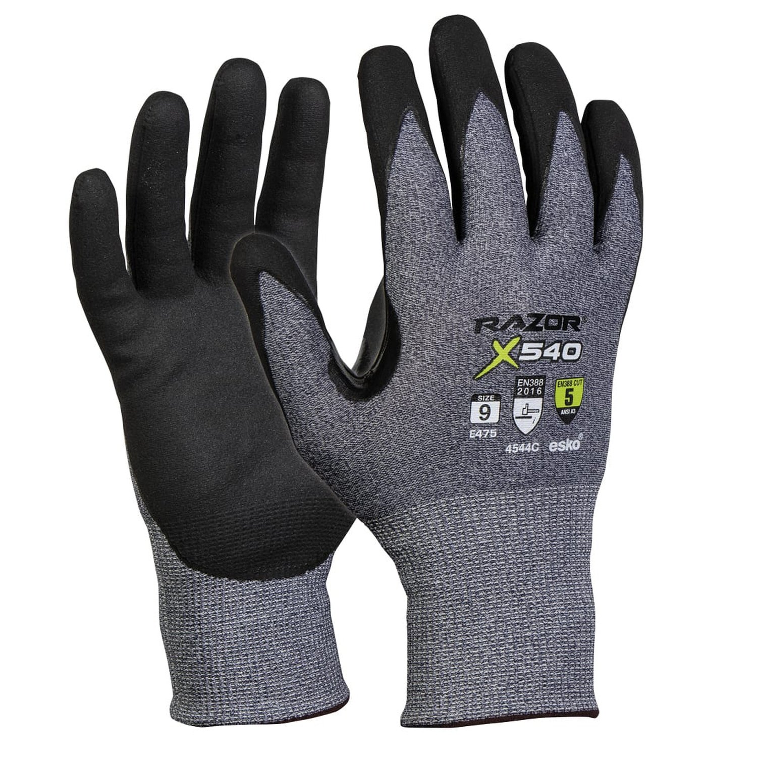 Razor X540 Cut 5 Resistant Level 5 Nitrile Coat Glove (Pkt 12)