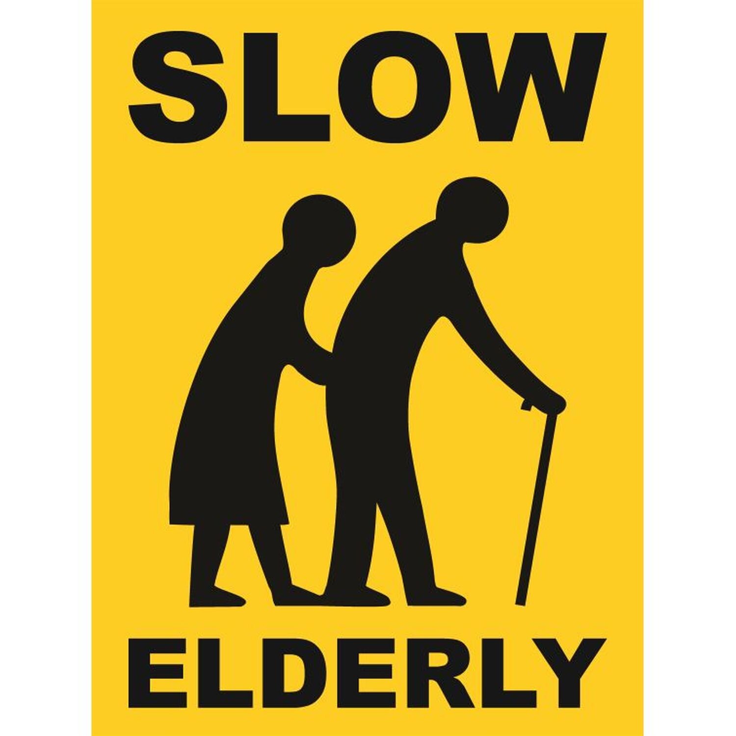 Slow Elderly Sign - Cleanline Tasman