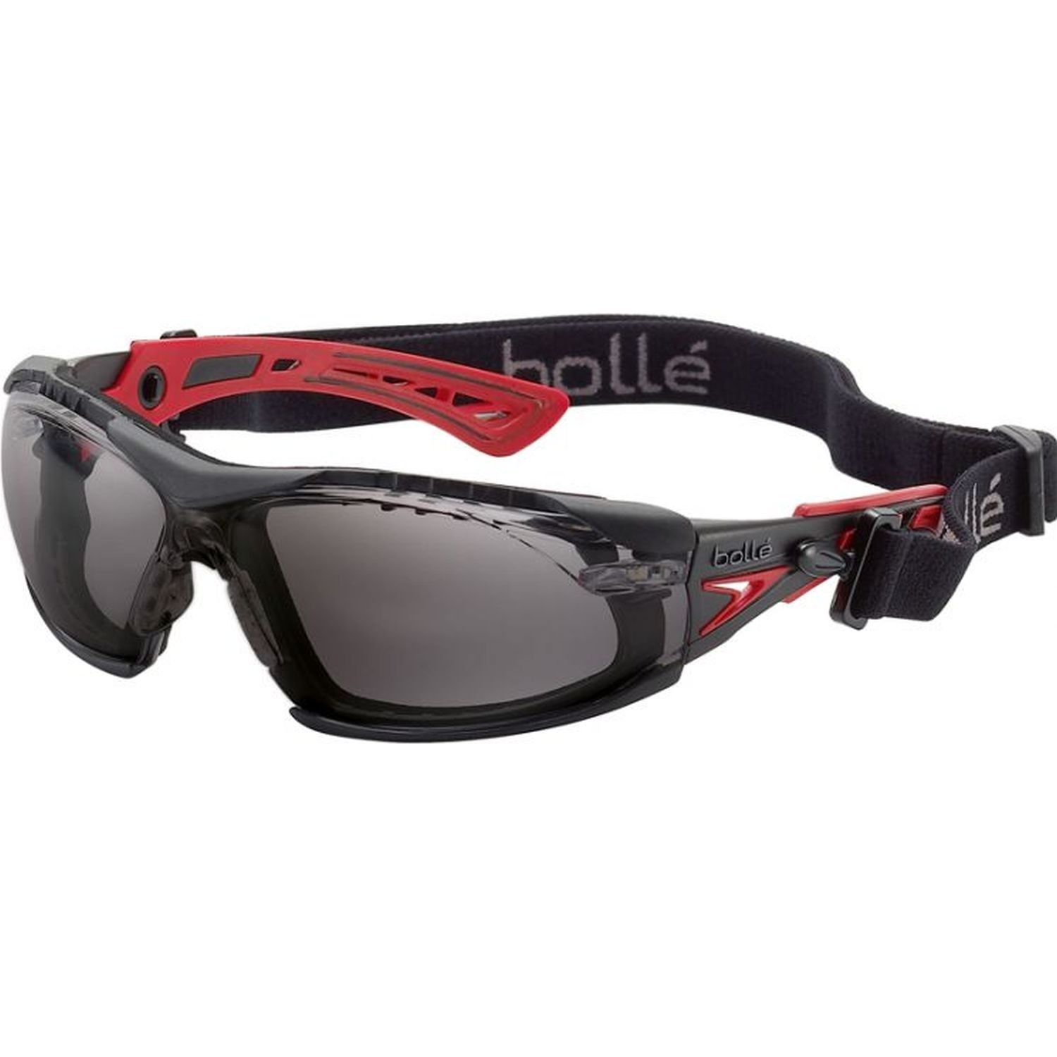 Bolle Rush+ Seal Platinum AS/AF c/w Gasket & Strap Smoke Lens