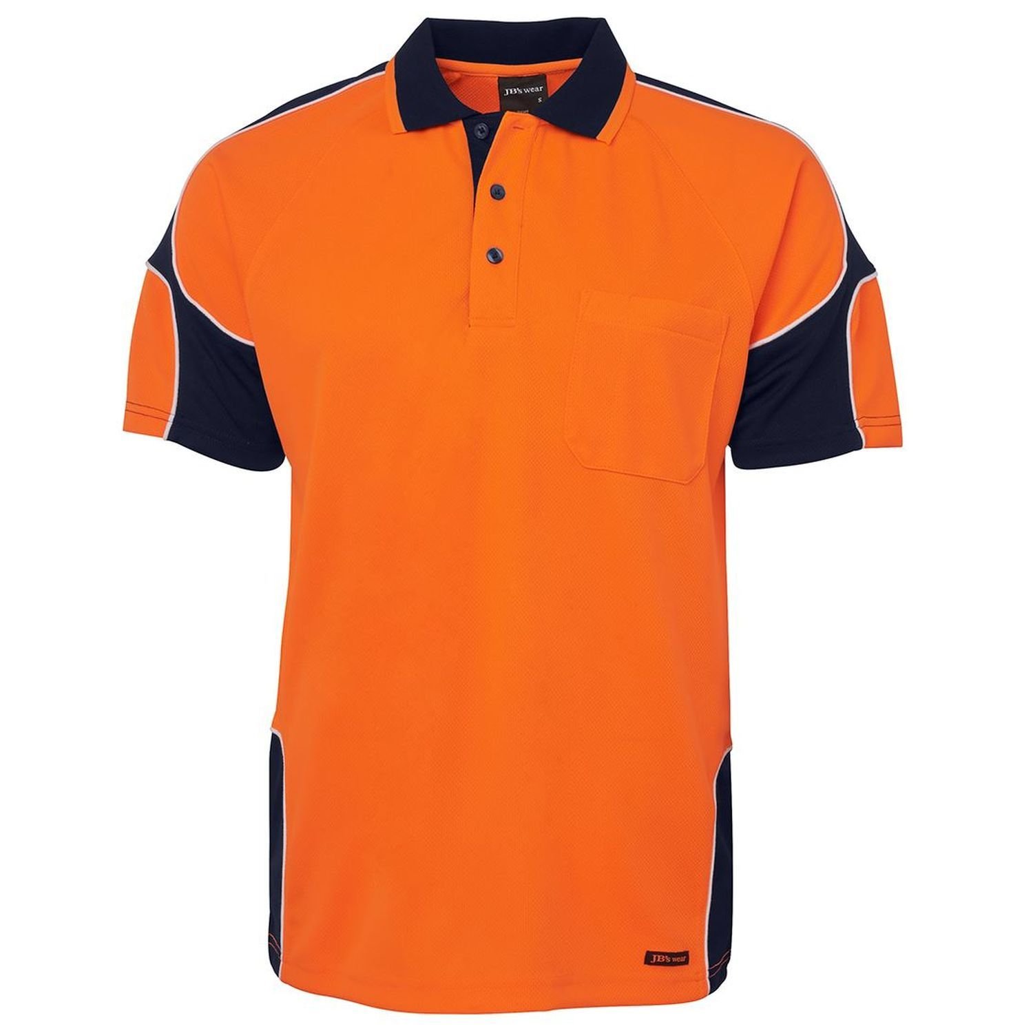 Hi Vis Day Only Short Sleeve Arm Panel Polyester Polo 160gsm