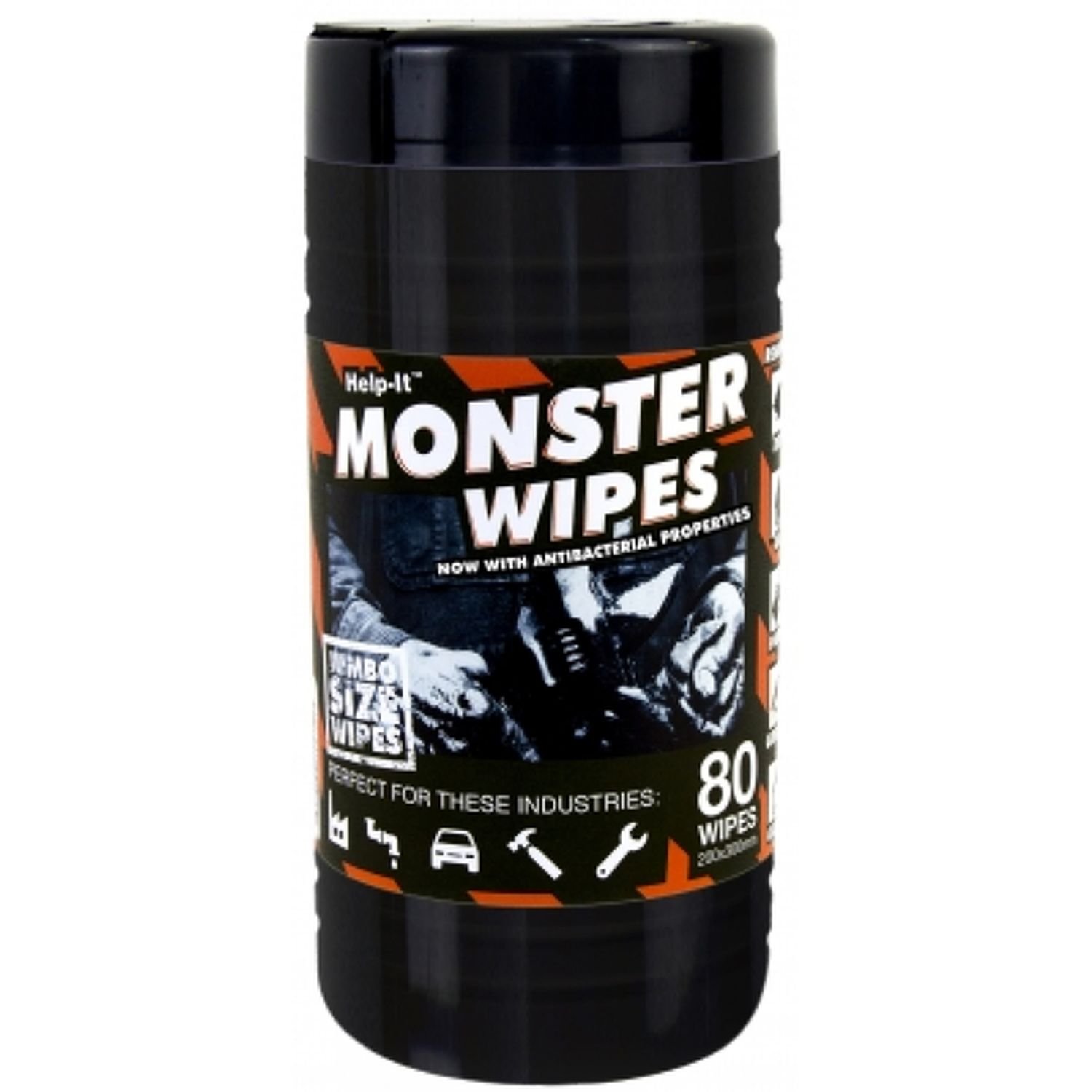 Industrial Antibac Monster Wipes Dirt-Oil-Grease-Glue Pottle 50