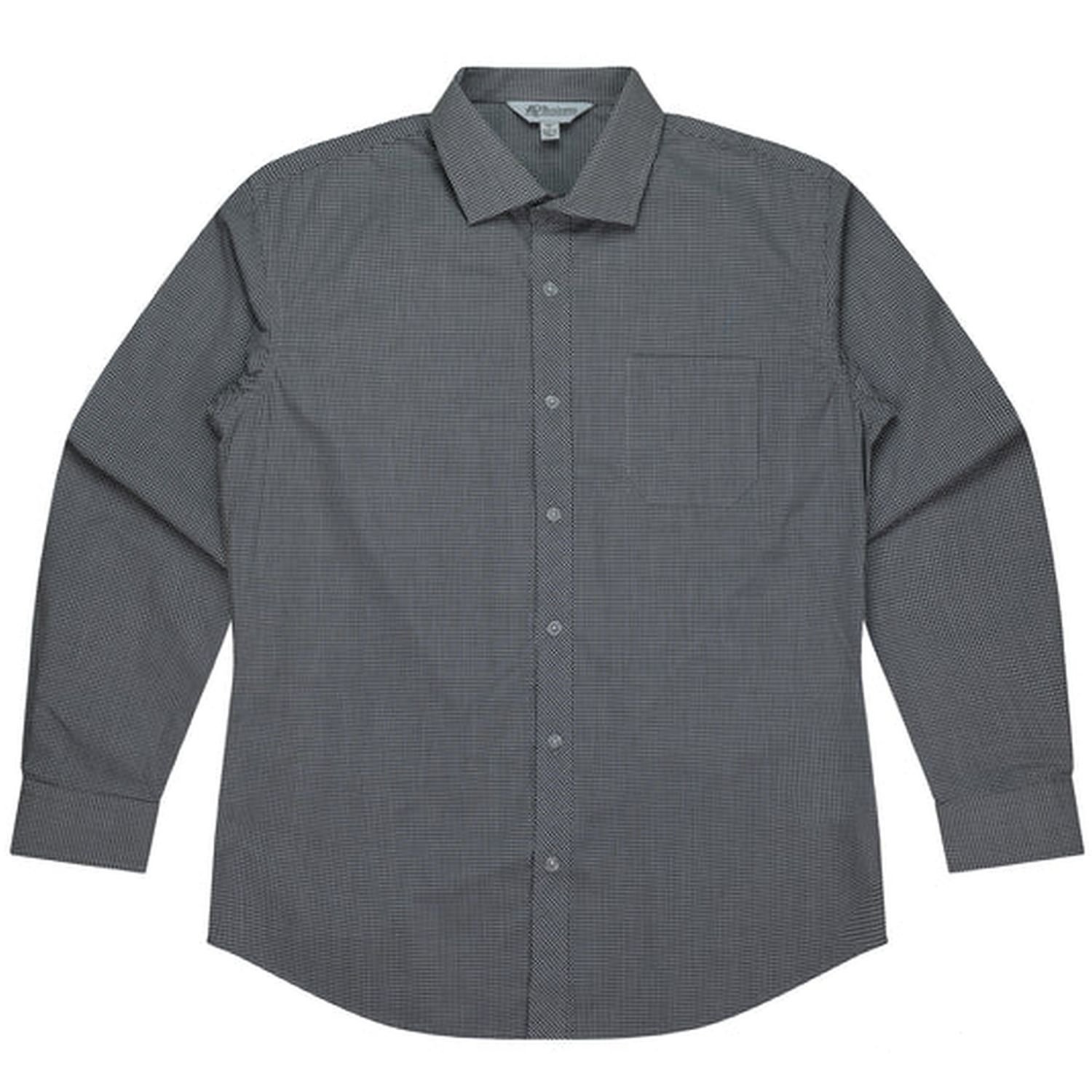 Mens Toorak Long Sleeve Polycotton Shirt Check