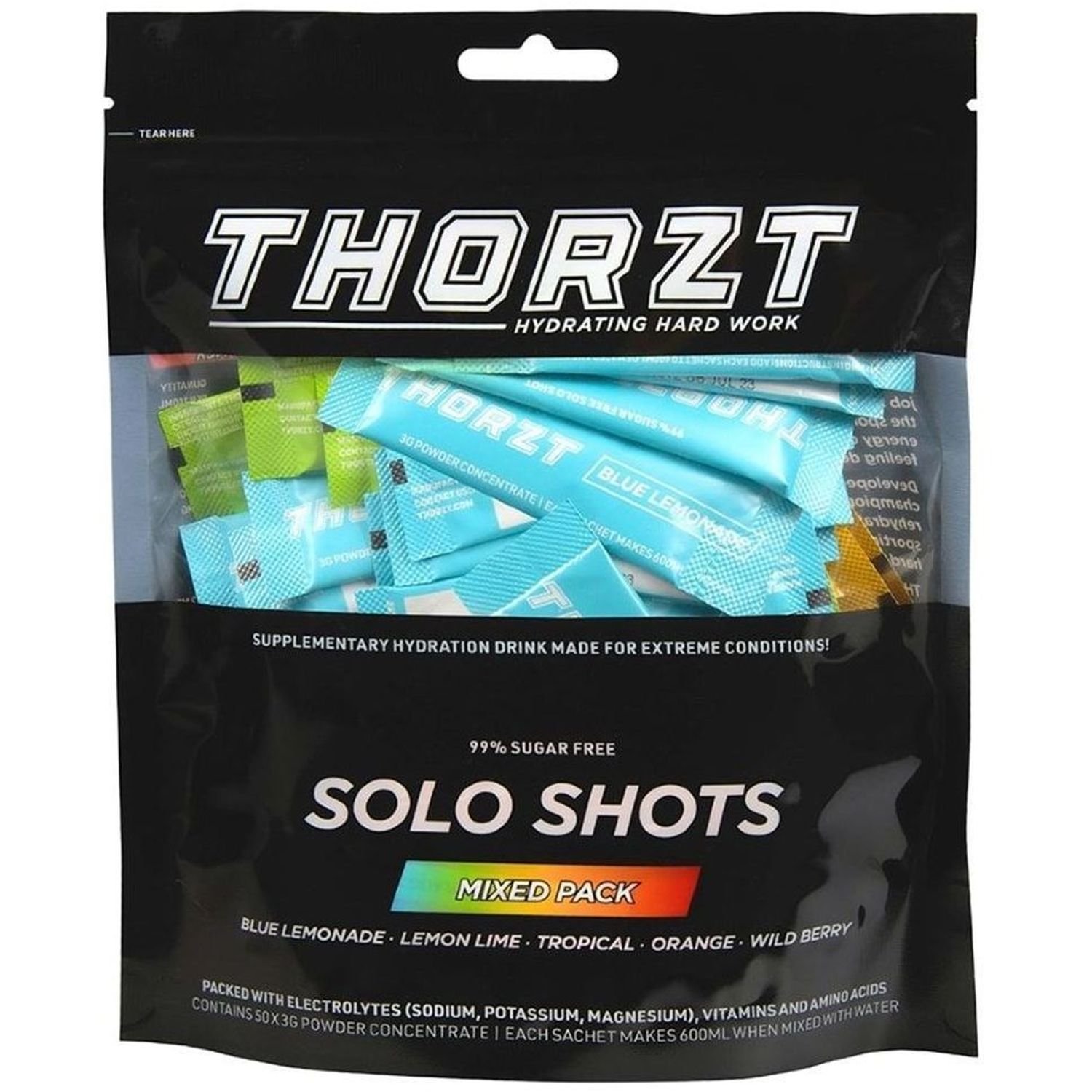 Thorzt Sugar Free Sachet 3g (Makes 600ml) Pk/50