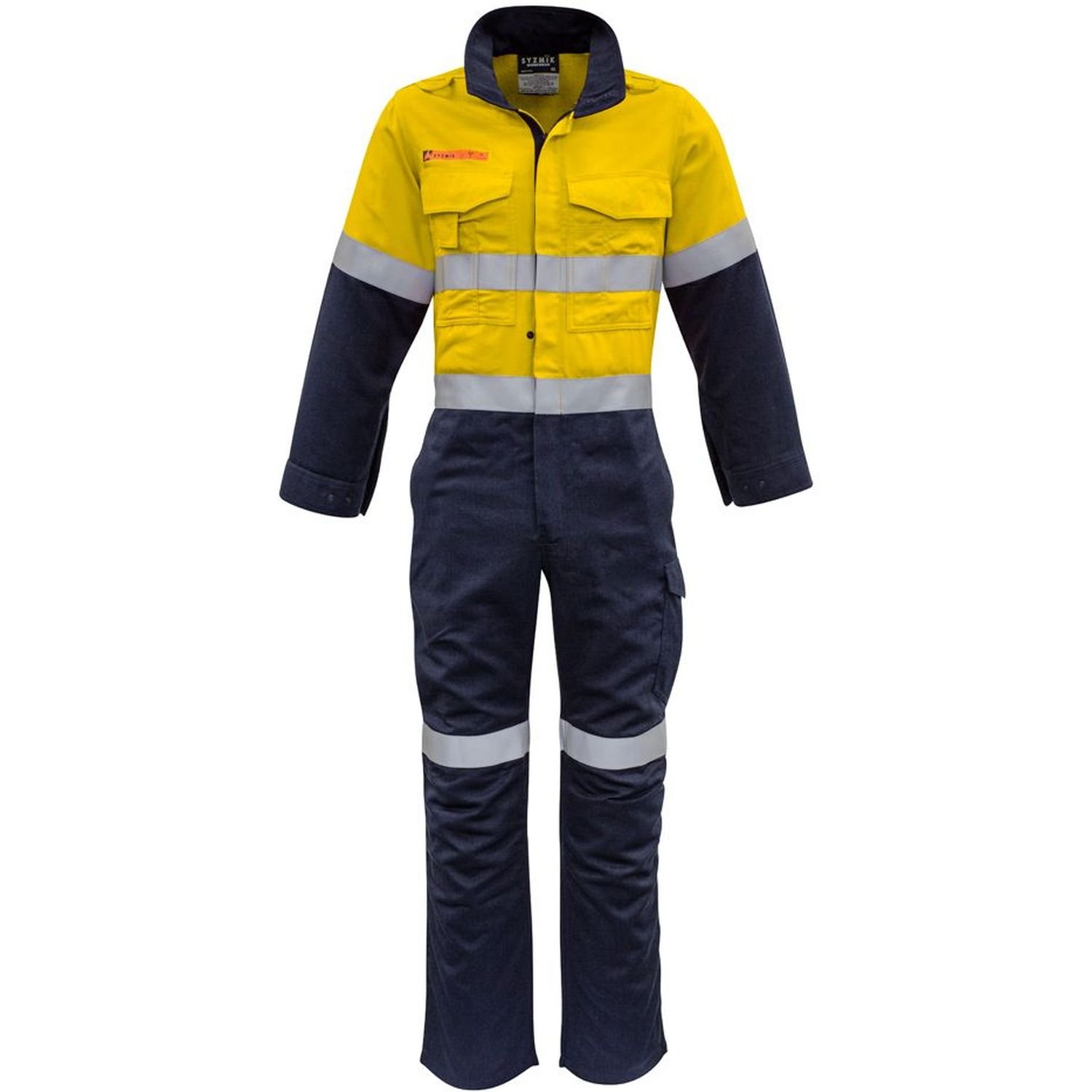 Flame Retardant 10 Cal Hi Vis Day/Night Zip Overall 250gsm